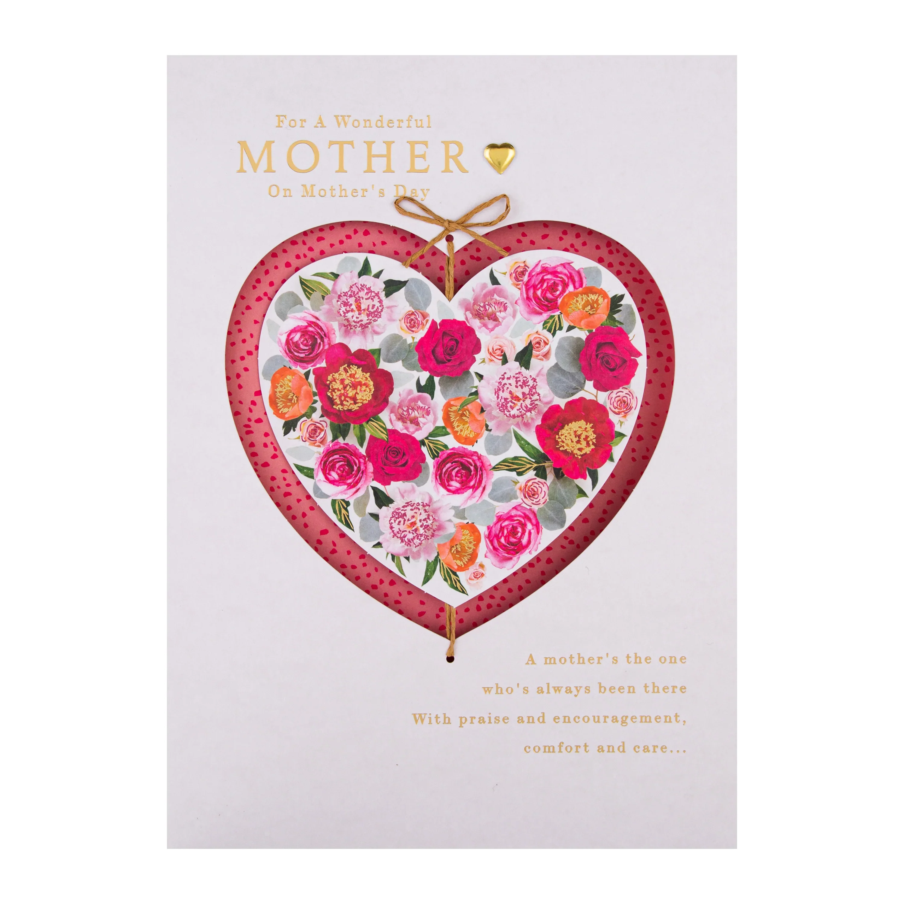 Luxury Boxed Mother's Day Card for Mother - Traditional Love Heart Design & Gift Box - Image 5