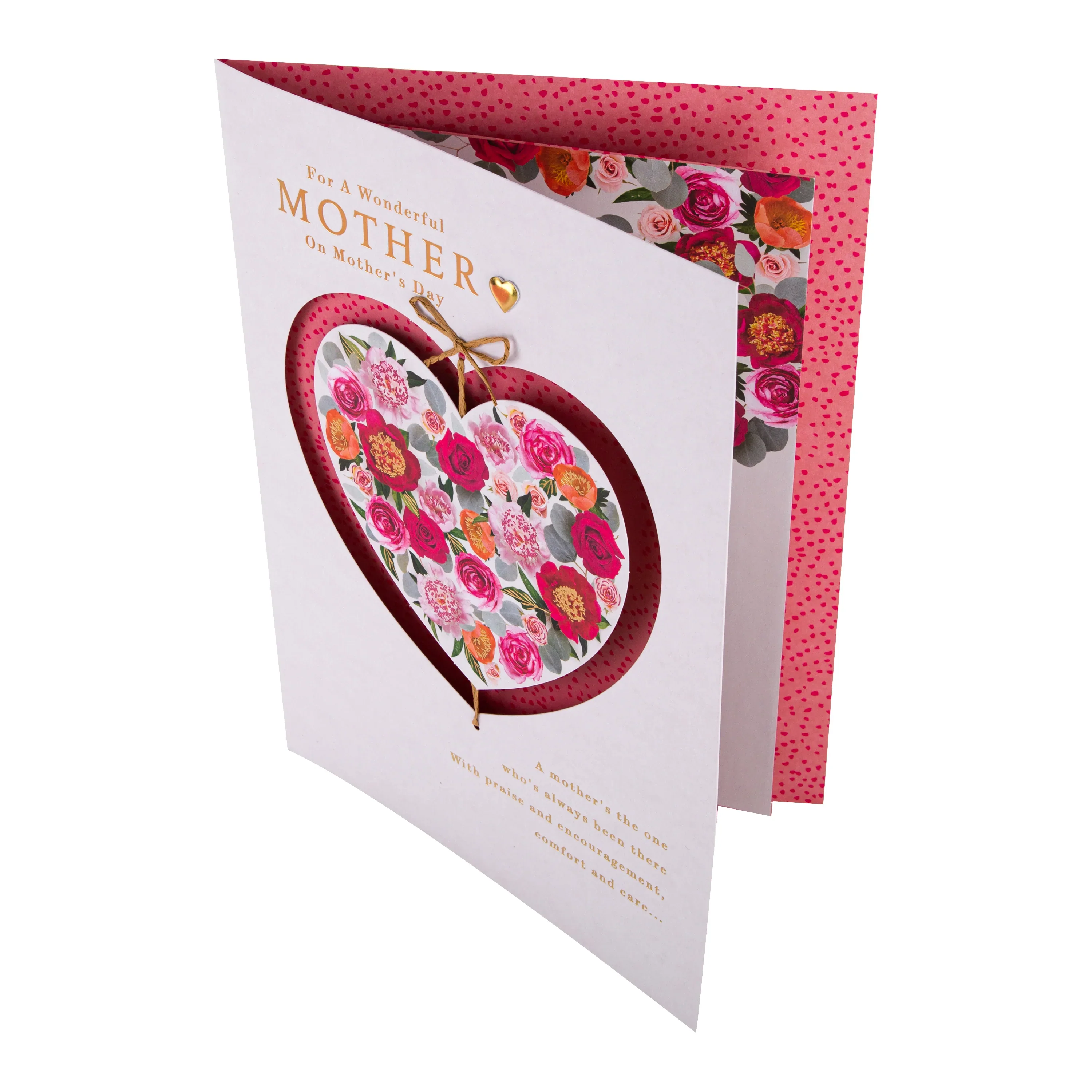 Luxury Boxed Mother's Day Card for Mother - Traditional Love Heart Design & Gift Box - Image 6