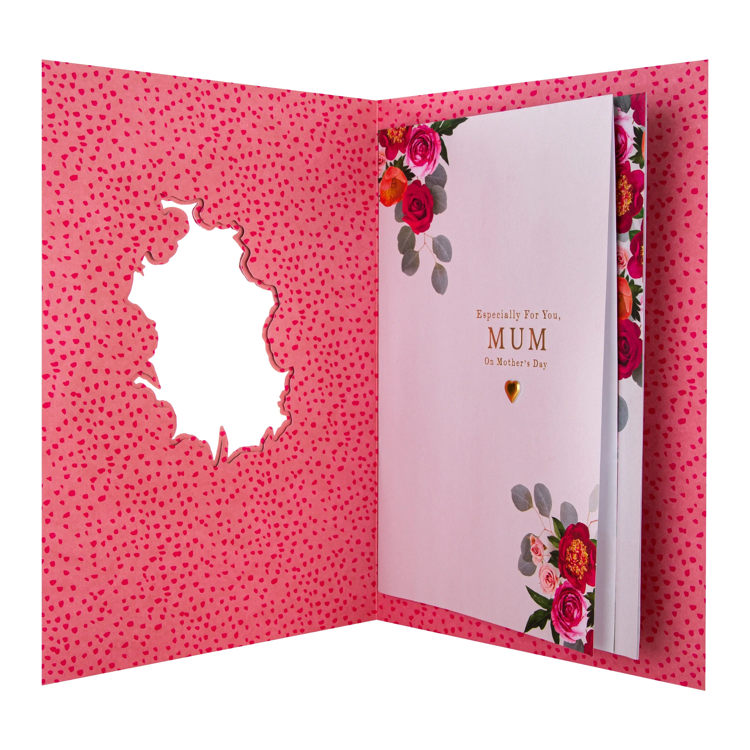 Luxury Boxed Mother's Day Card for Mum - Traditional Floral Wreath Design & Gift Box - Image 3