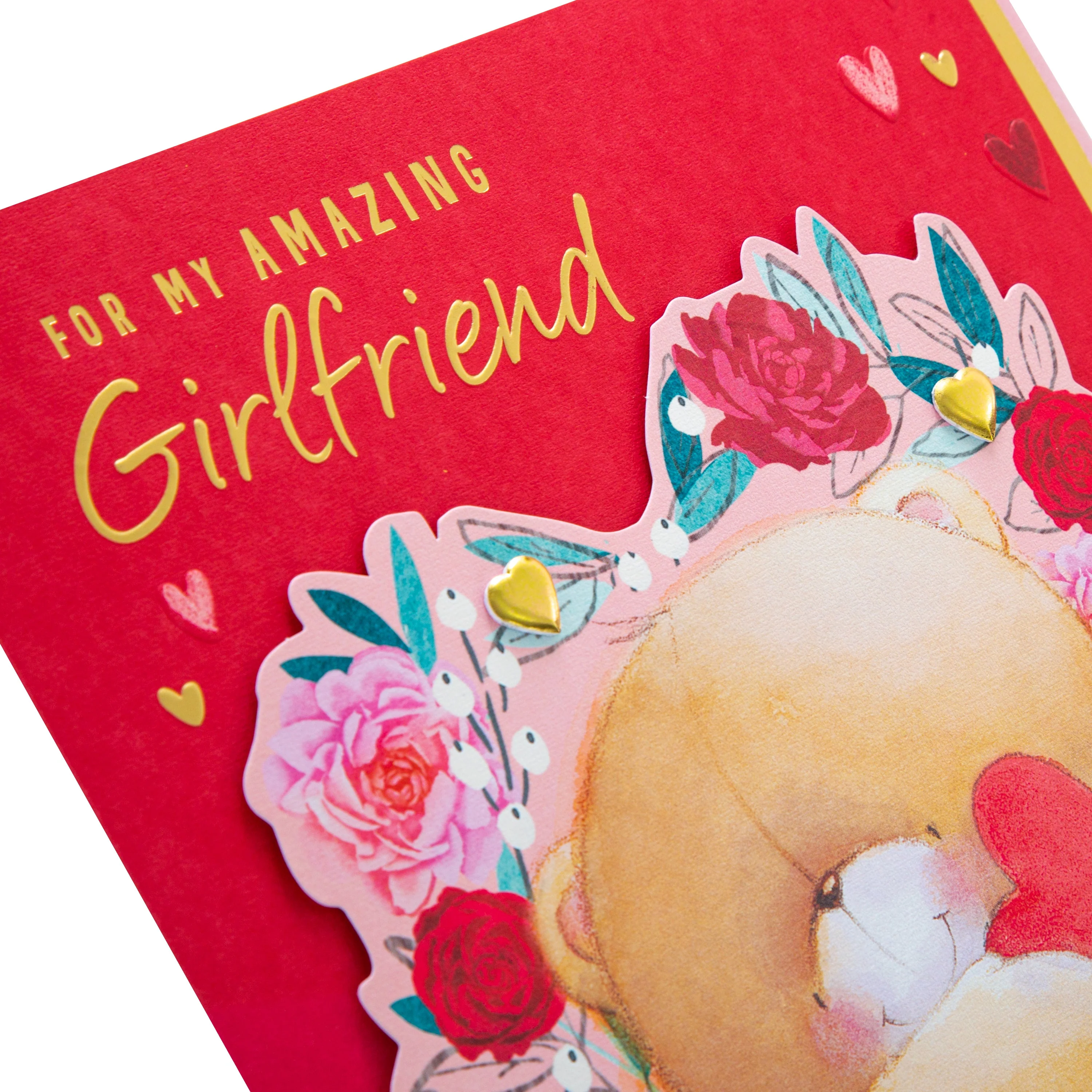 Luxury Valentine's Day Card for Girlfriend - Forever Friends Design with Gift Box - Image 5