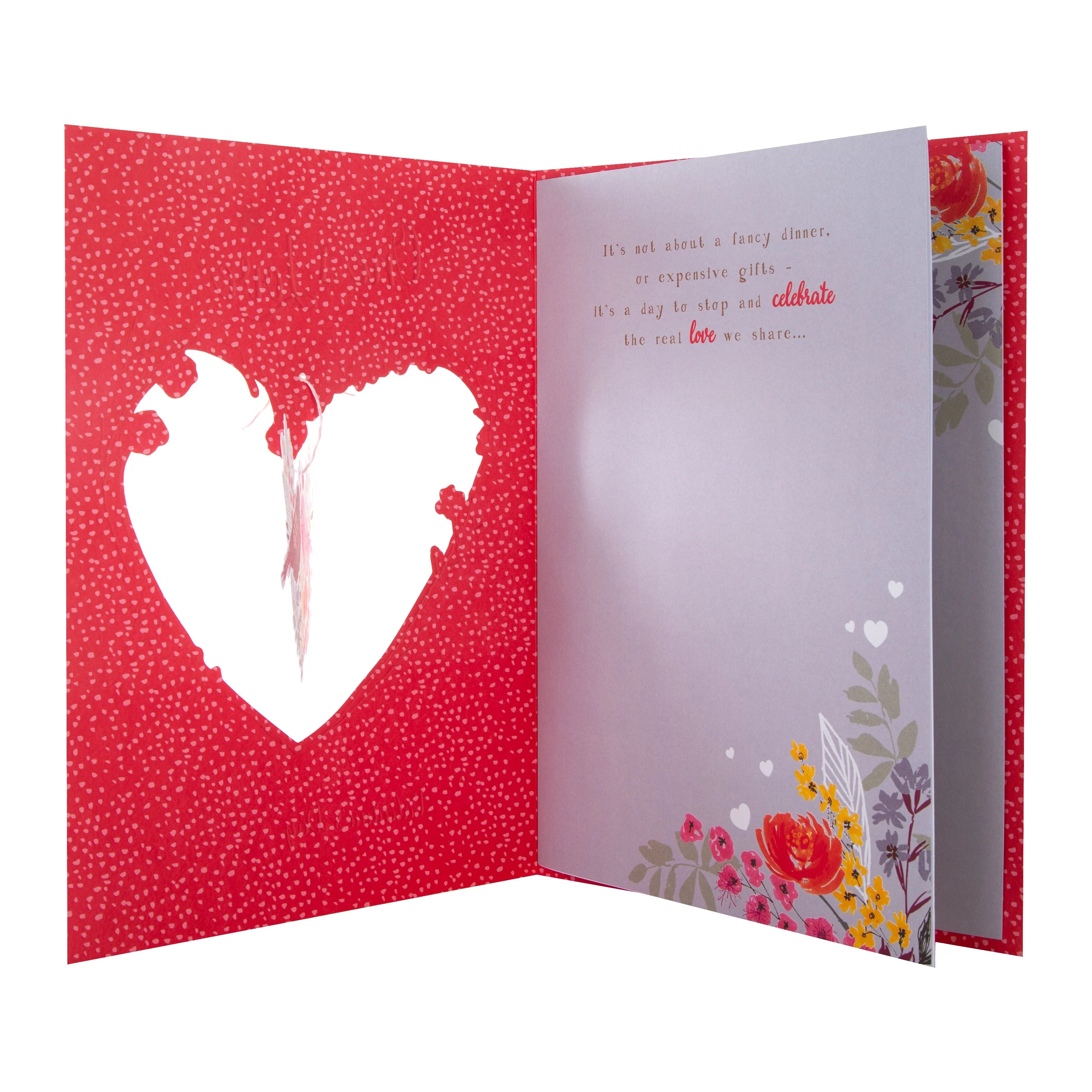 Luxury Valentine's Day Card for One I Love - Sweet Bird and Heart Design with Gift Box - Image 4