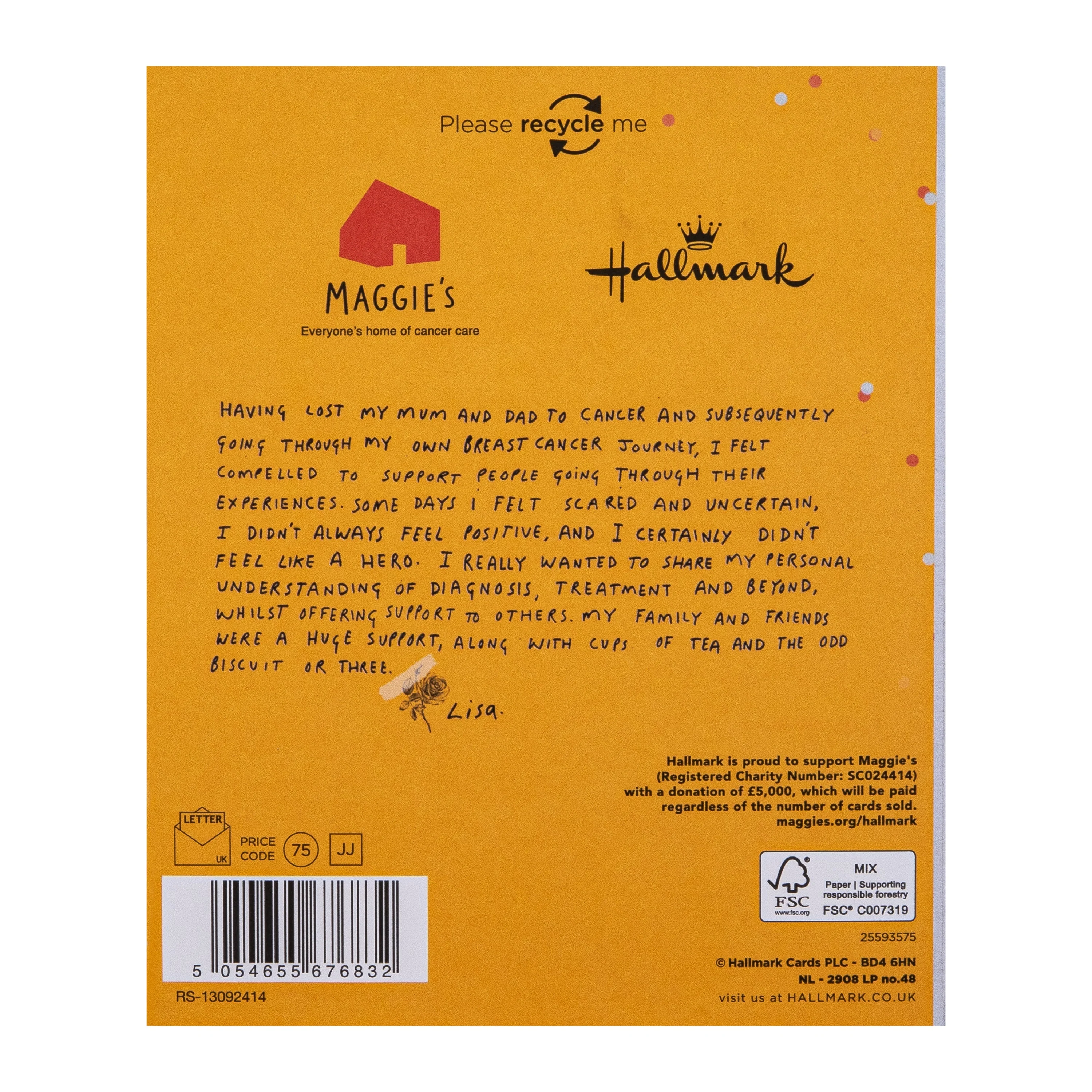 Maggie's - Beyond Cancer Charity Card - Treatment Completed Design - Image 8