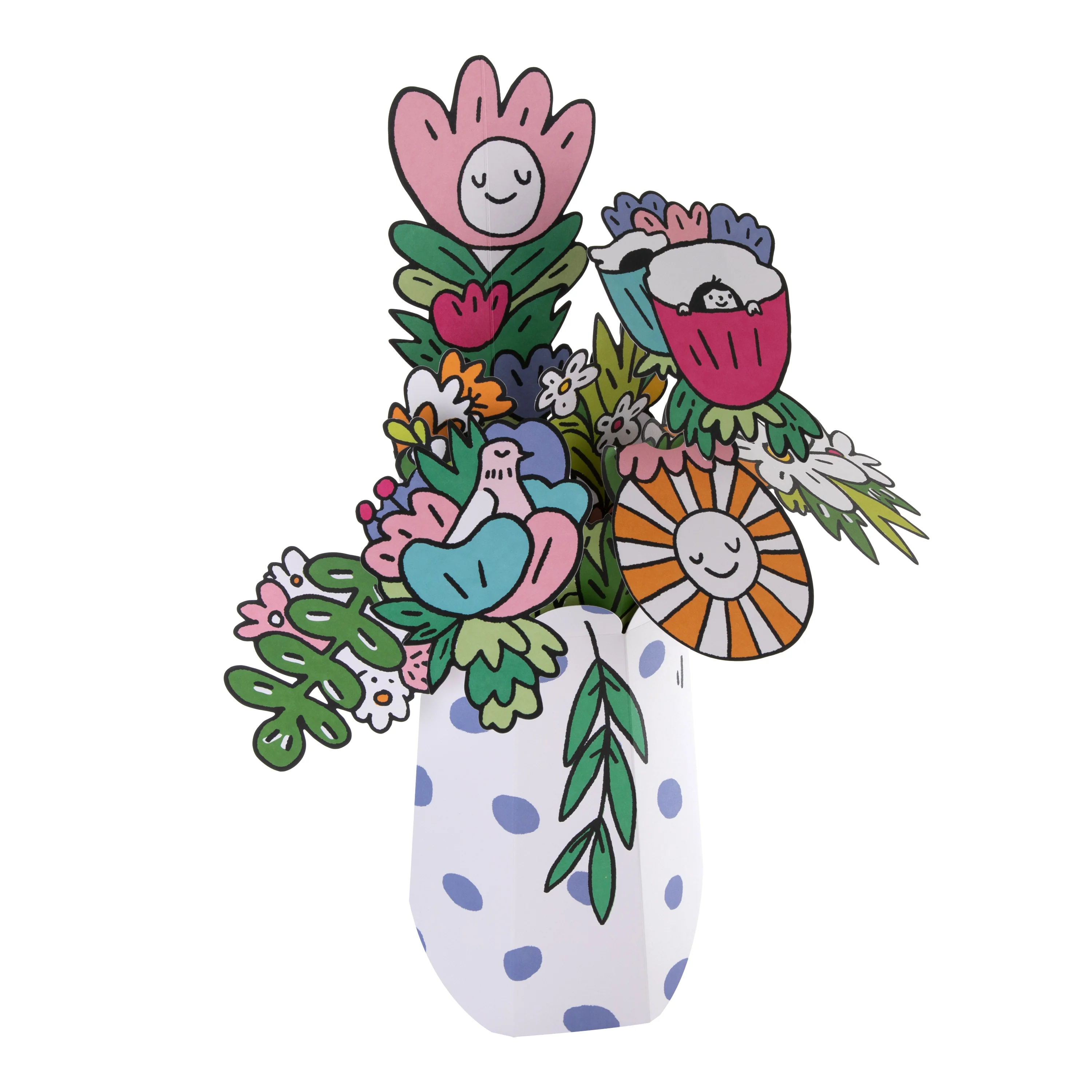 Magical Botanicals Letterbox Flowers - 3D Pop Up Cute Paper Gift