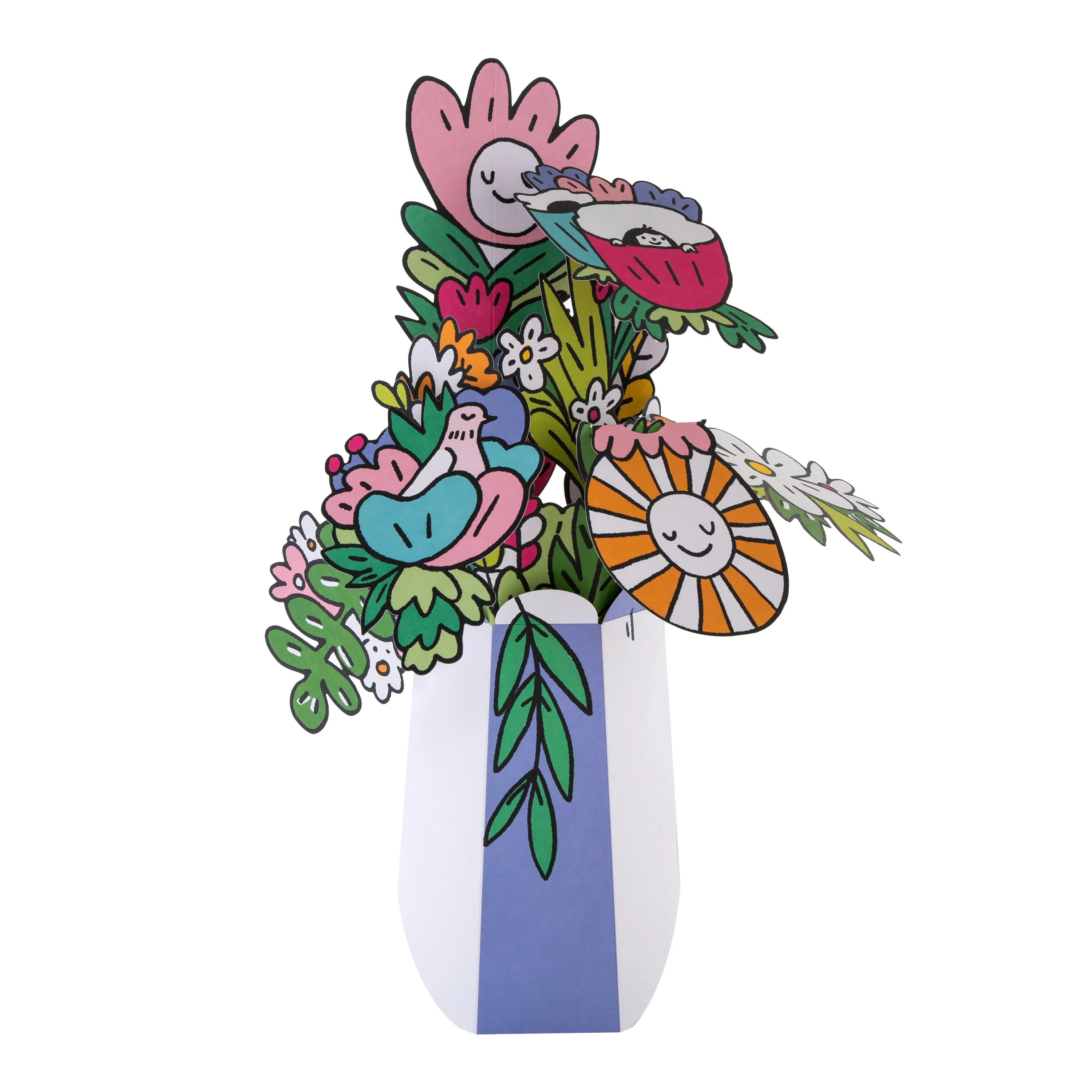 Magical Botanicals Letterbox Flowers - 3D Pop Up Cute Paper Gift - Image 3