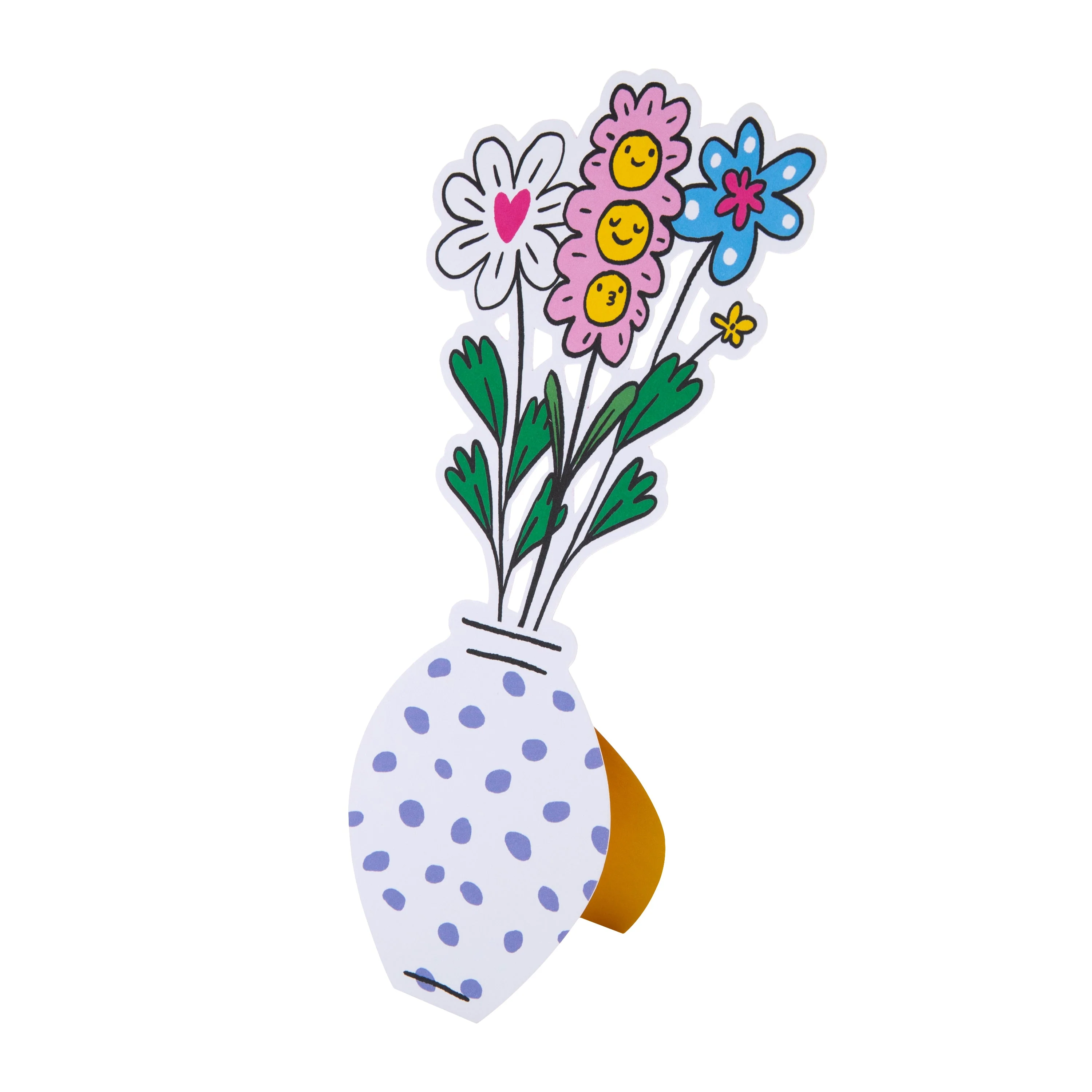 Magical Botanicals Paper Flowers - 'Delights' - Die Cut Blue Spots Design