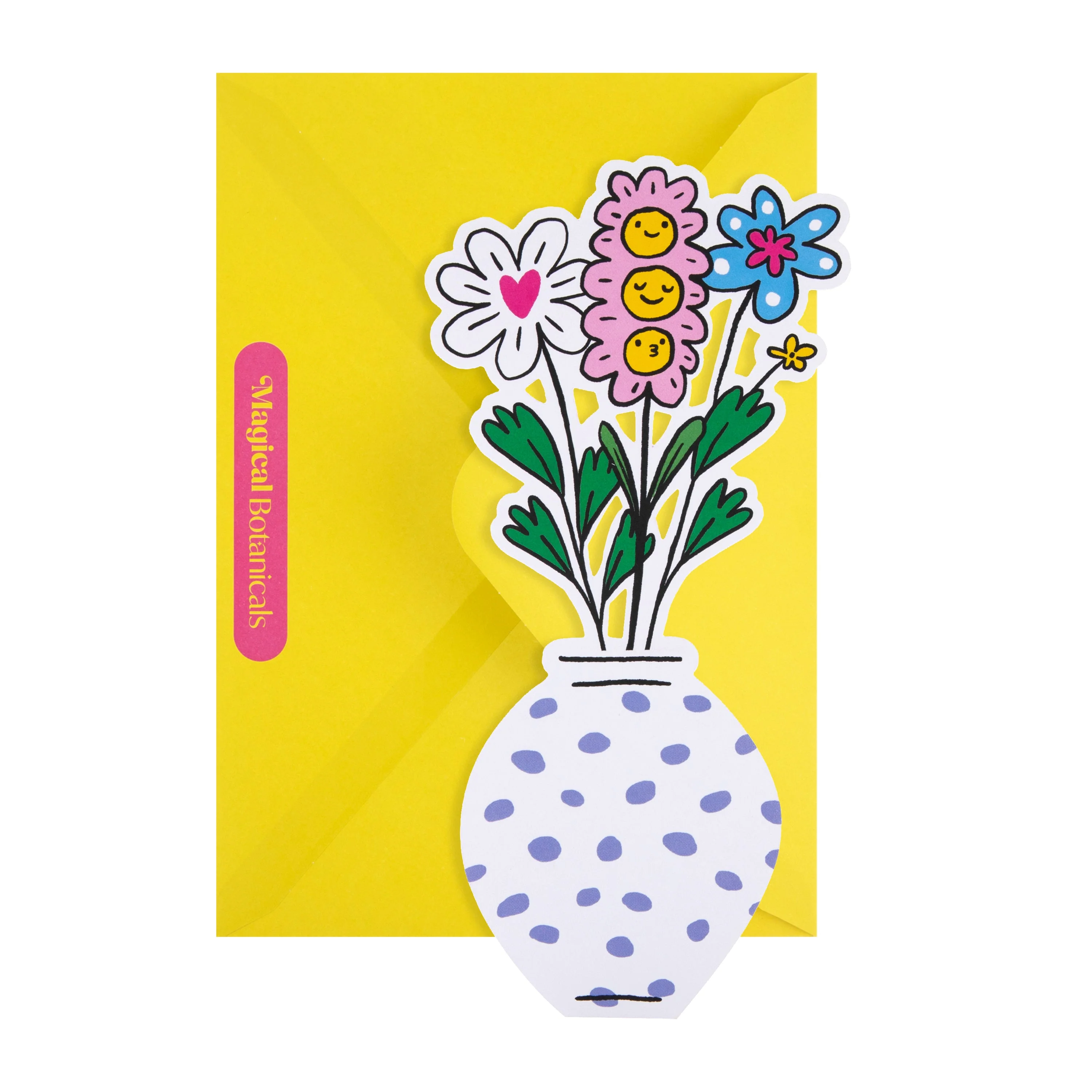 Magical Botanicals Paper Flowers - 'Delights' - Die Cut Blue Spots Design - Image 3