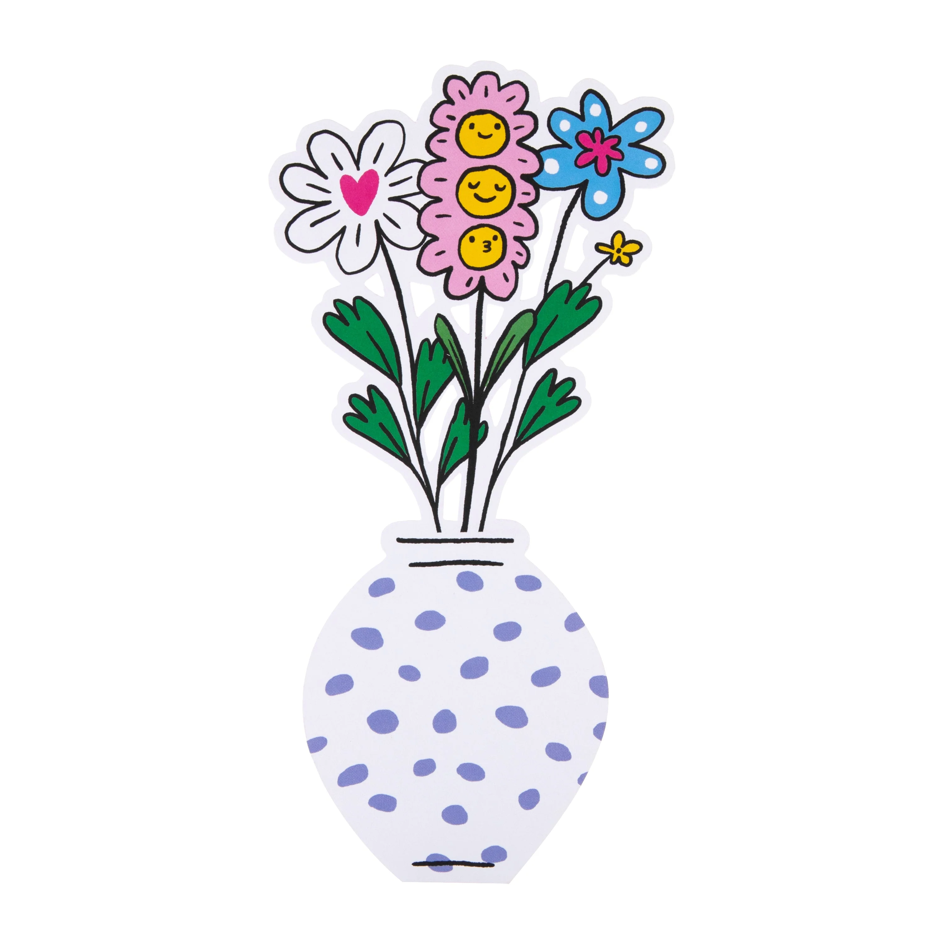 Magical Botanicals Paper Flowers - 'Delights' - Die Cut Blue Spots Design - Image 4