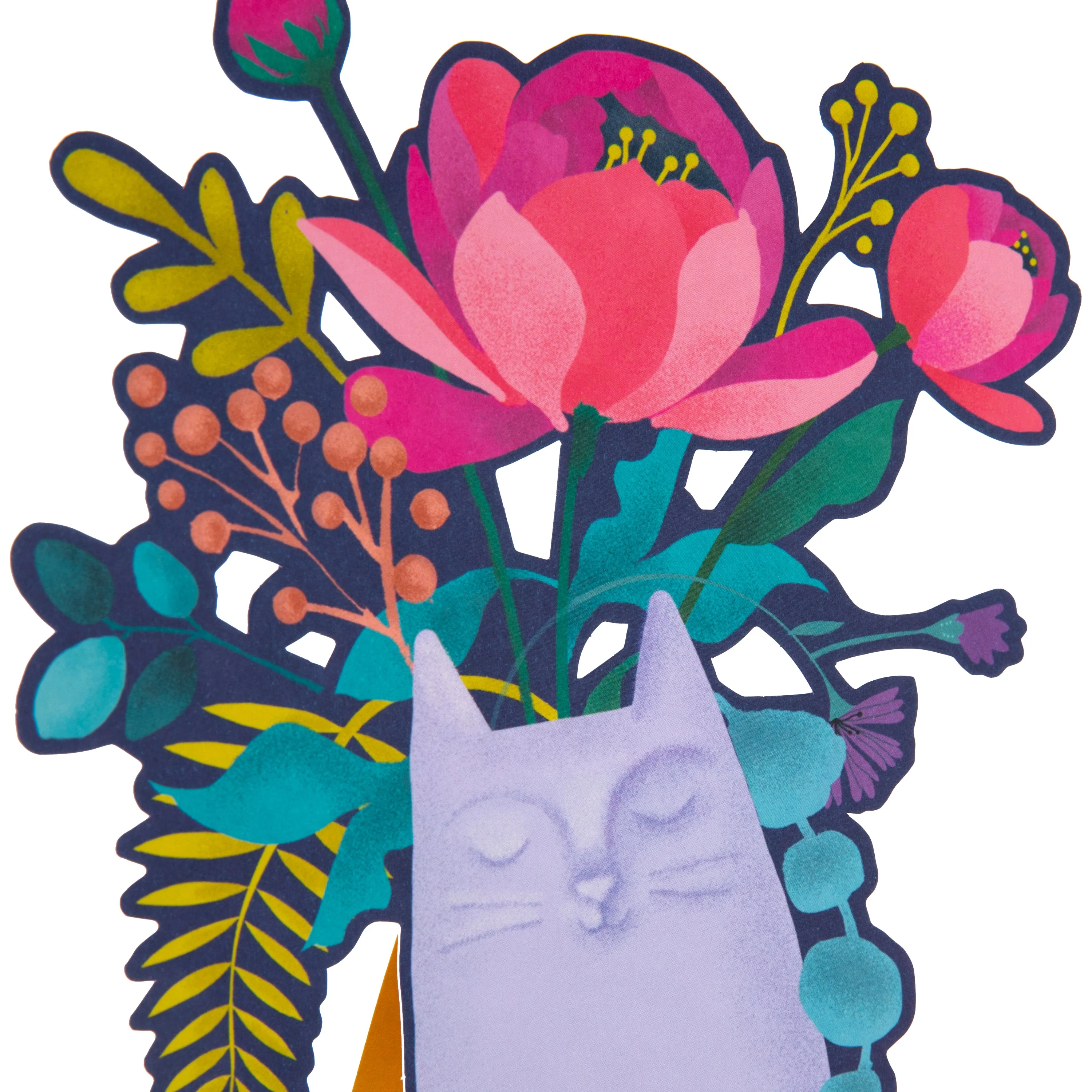 Magical Botanicals Paper Flowers 'Delights' - Die Cut Cat Vase - Image 5