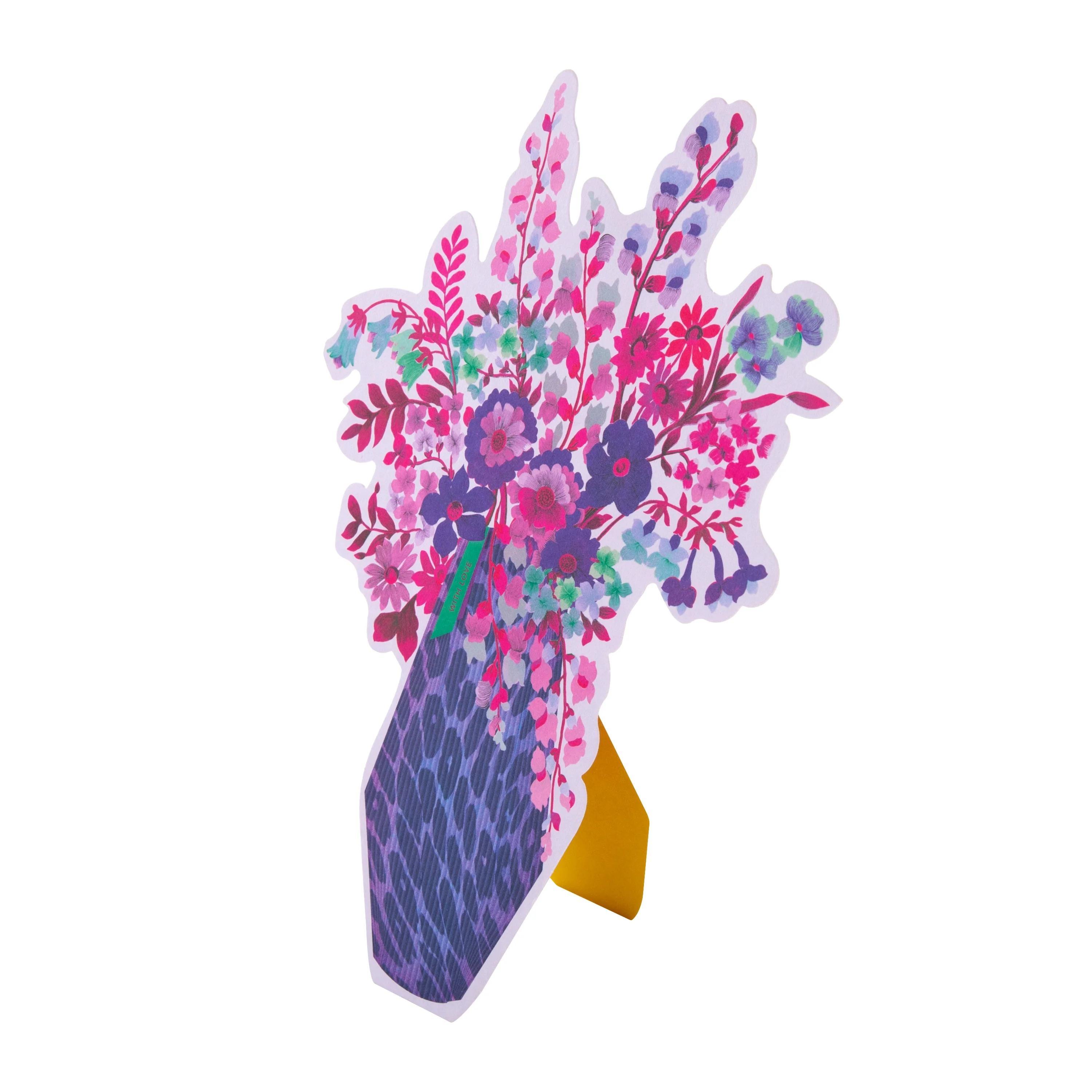 Magical Botanicals Paper Flowers 'Delights' - Die Cut Purple Vase