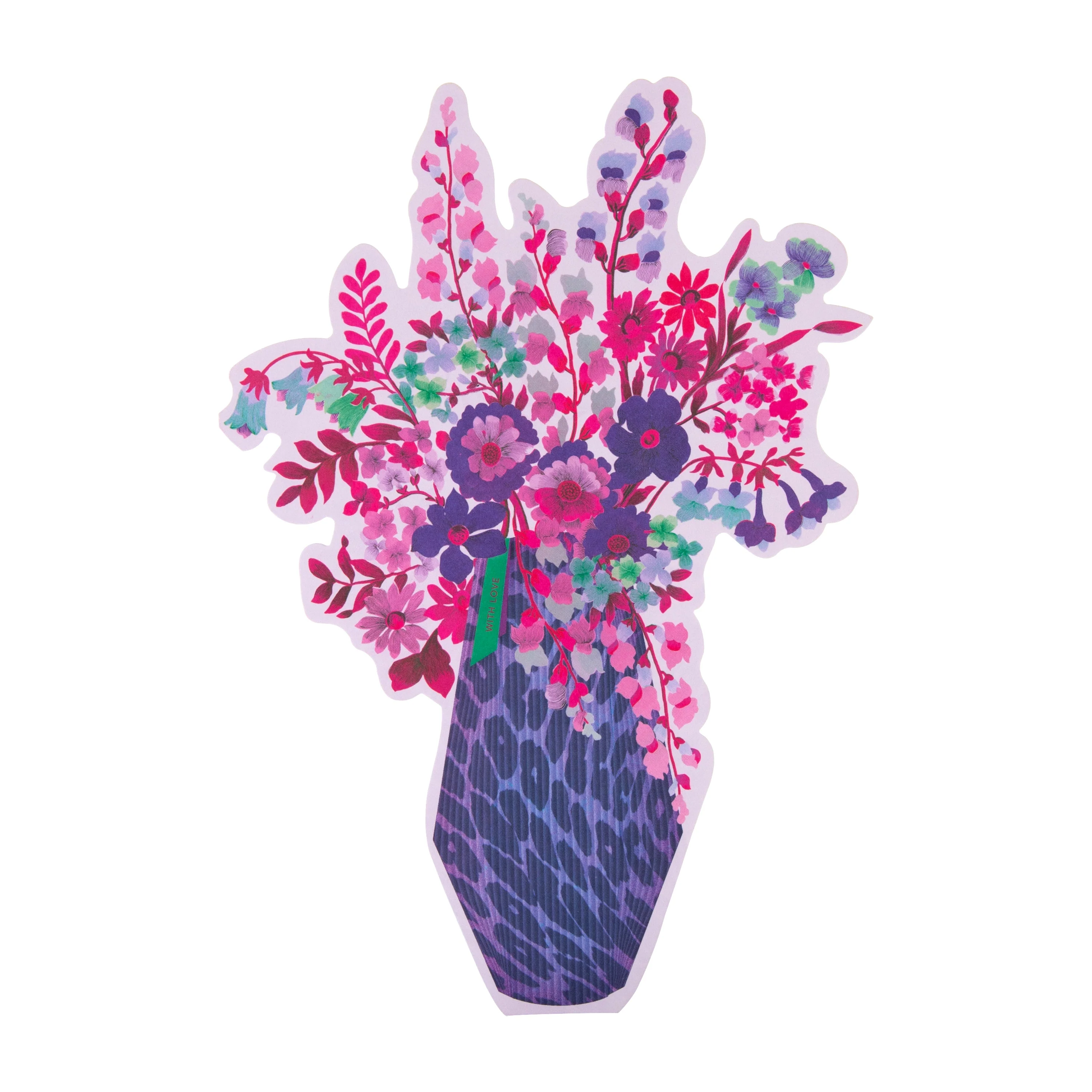 Magical Botanicals Paper Flowers 'Delights' - Die Cut Purple Vase - Image 4