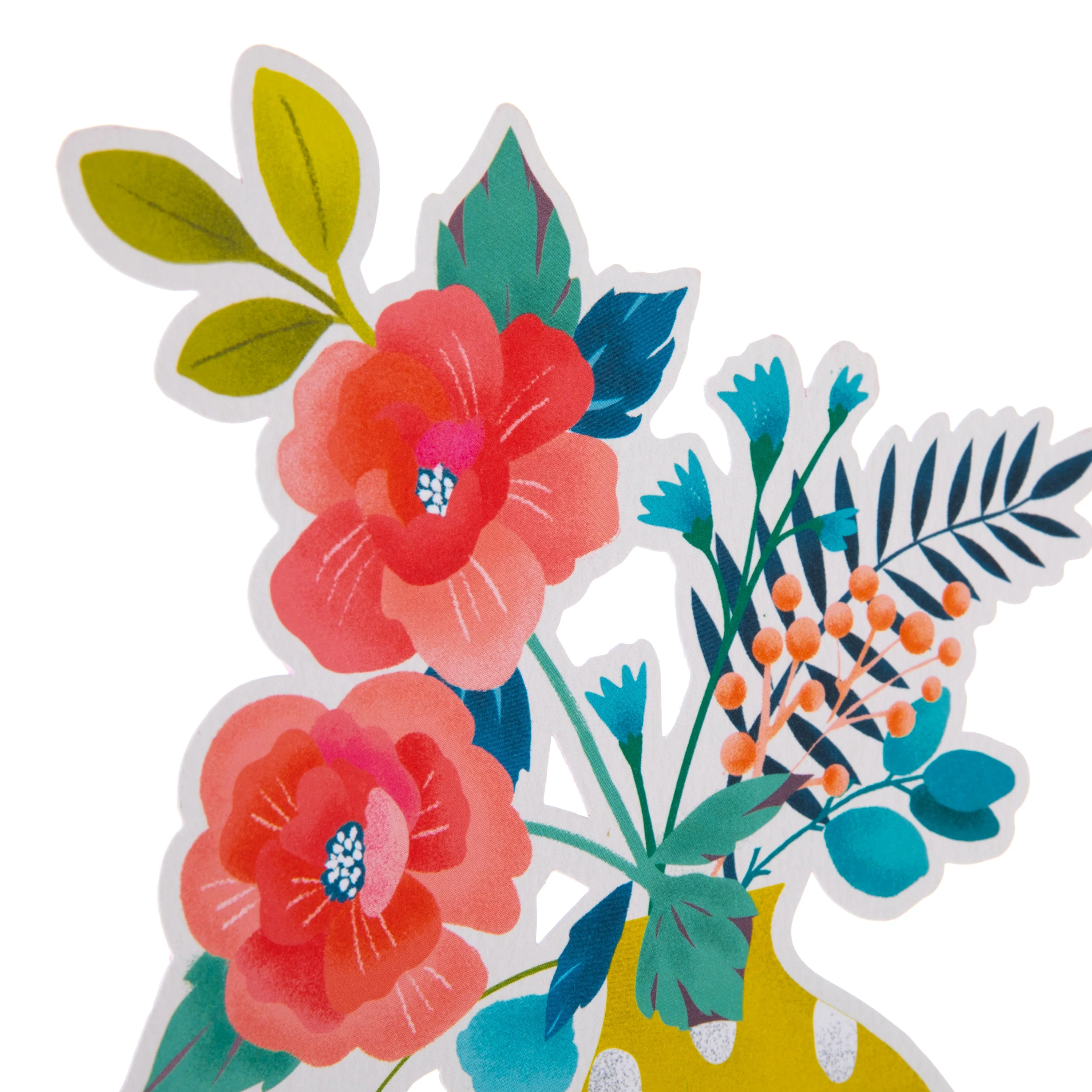 Magical Botanicals Paper Flowers 'Delights' - Die Cut Yellow Vase - Image 5