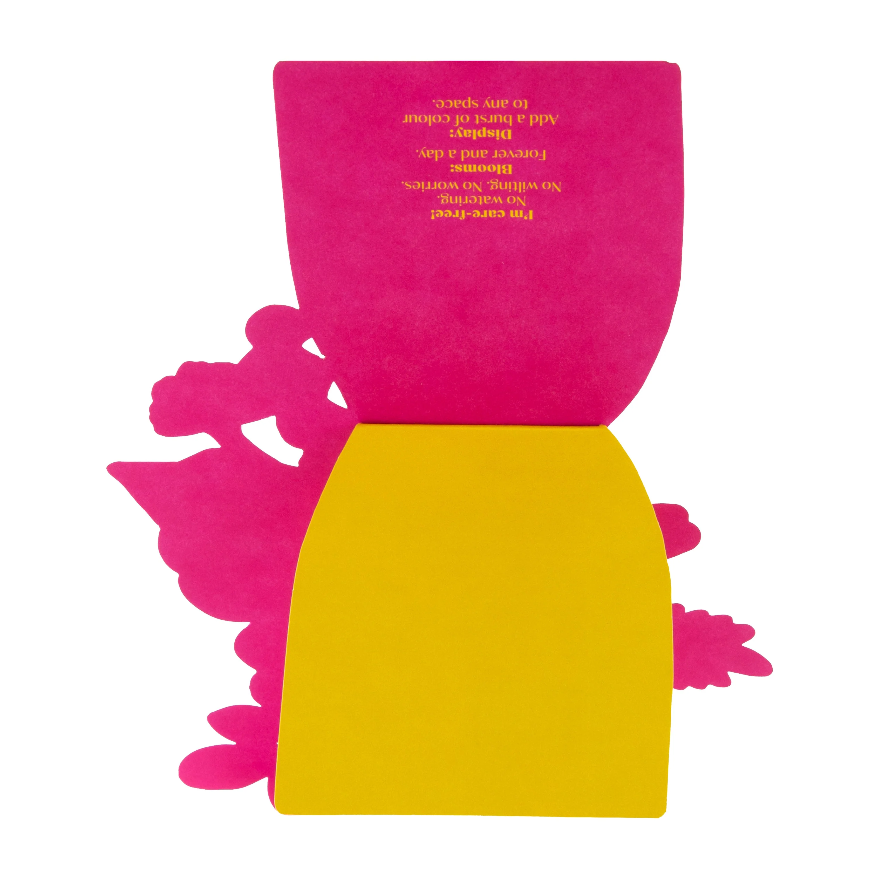 Magical Botanicals Paper Flowers 'Delights' - Die Cut Yellow Vase - Image 6