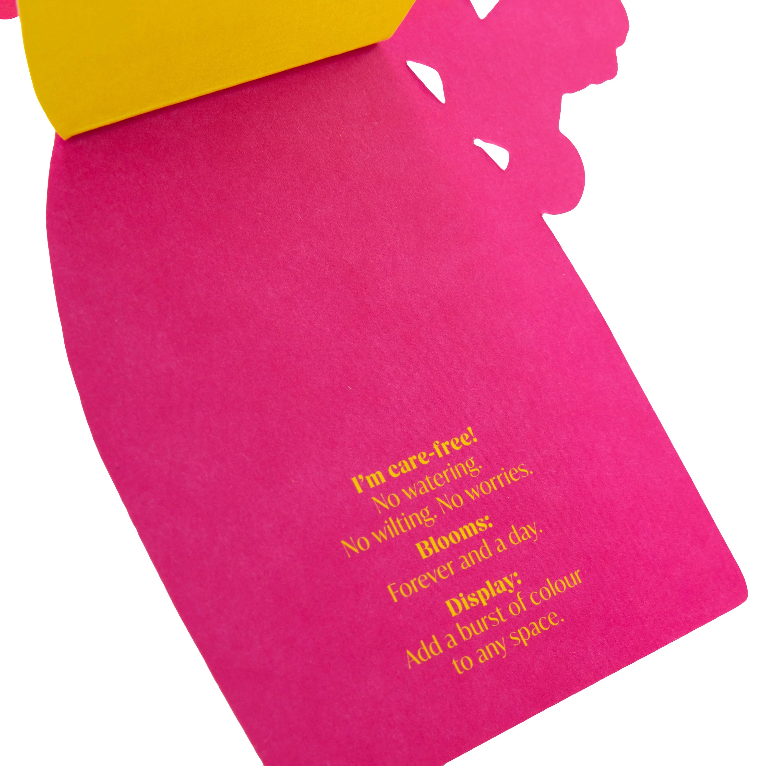 Magical Botanicals Paper Flowers 'Delights' - Die Cut Yellow Vase - Image 7