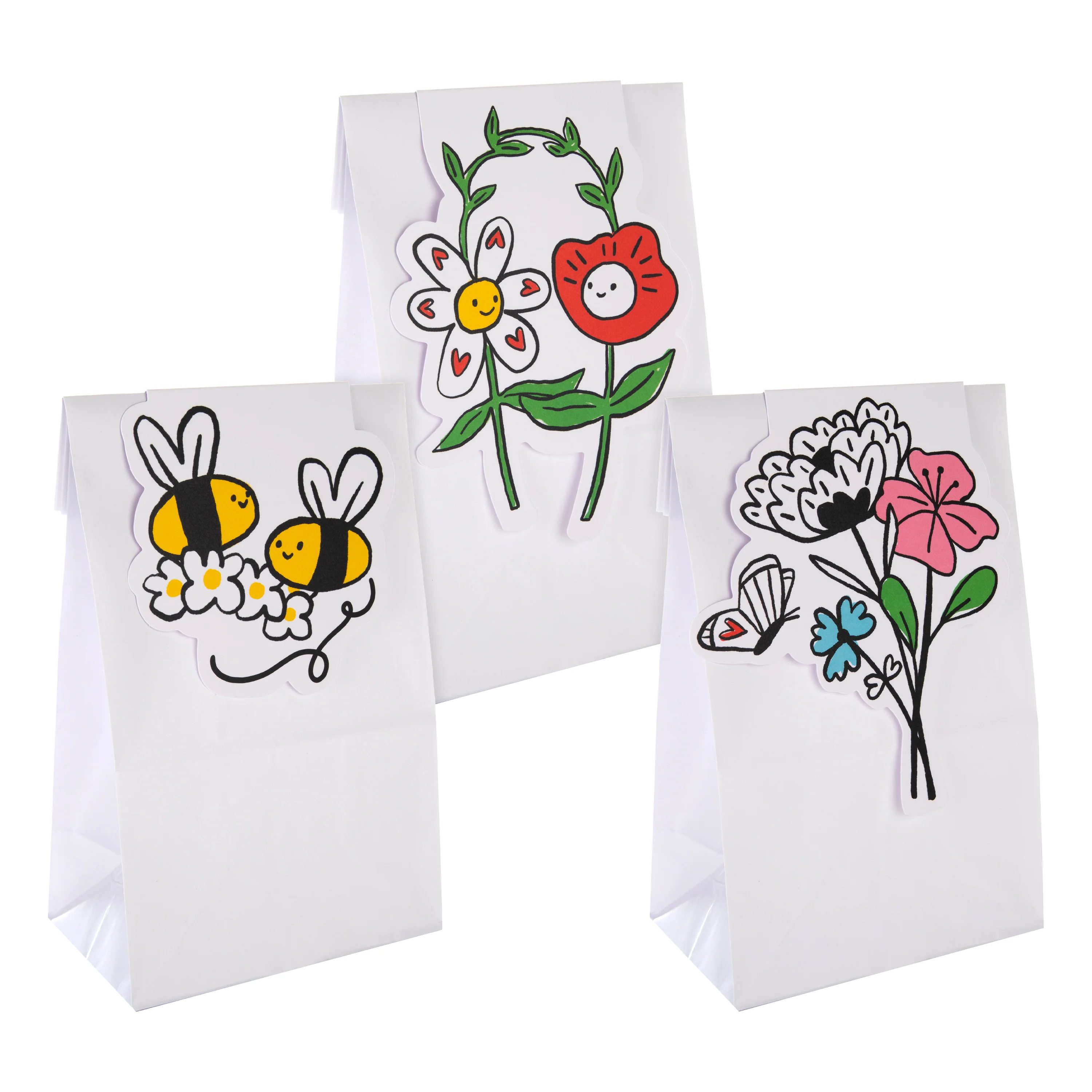 Magical Botanicals Paper Flowers 'Flourishes' - Pack of 3 Gift Accessories in Cute Design