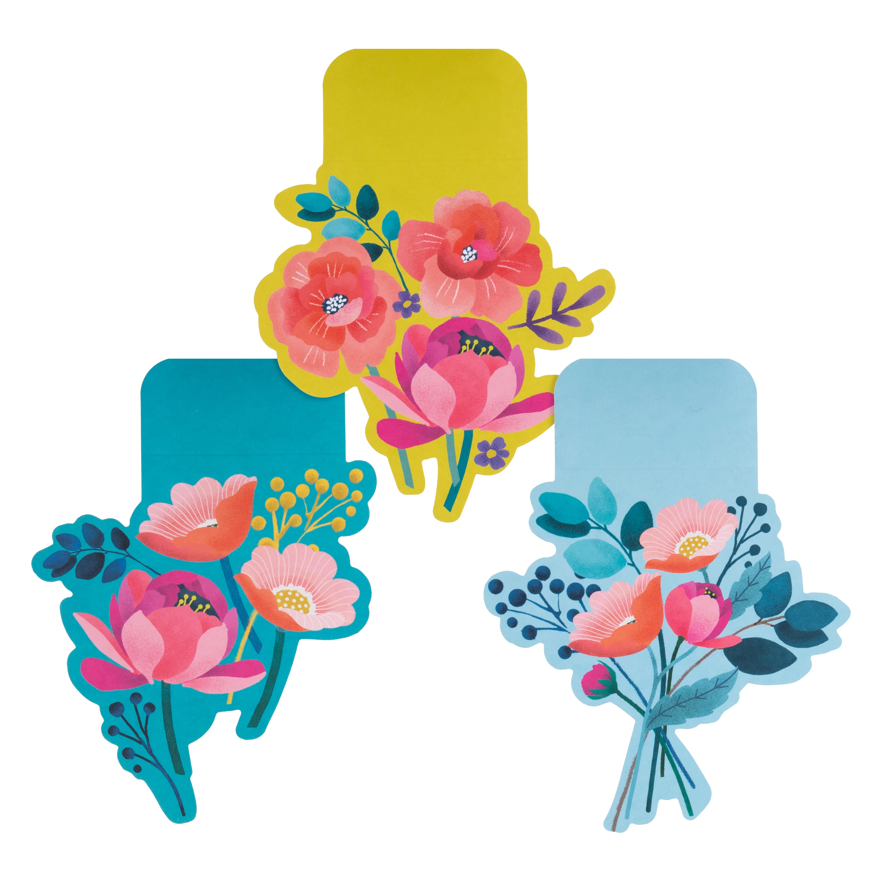 Magical Botanicals Paper Flowers 'Flourishes' - Pack of 3 Gift Accessories in Vibrant Design - Image 2