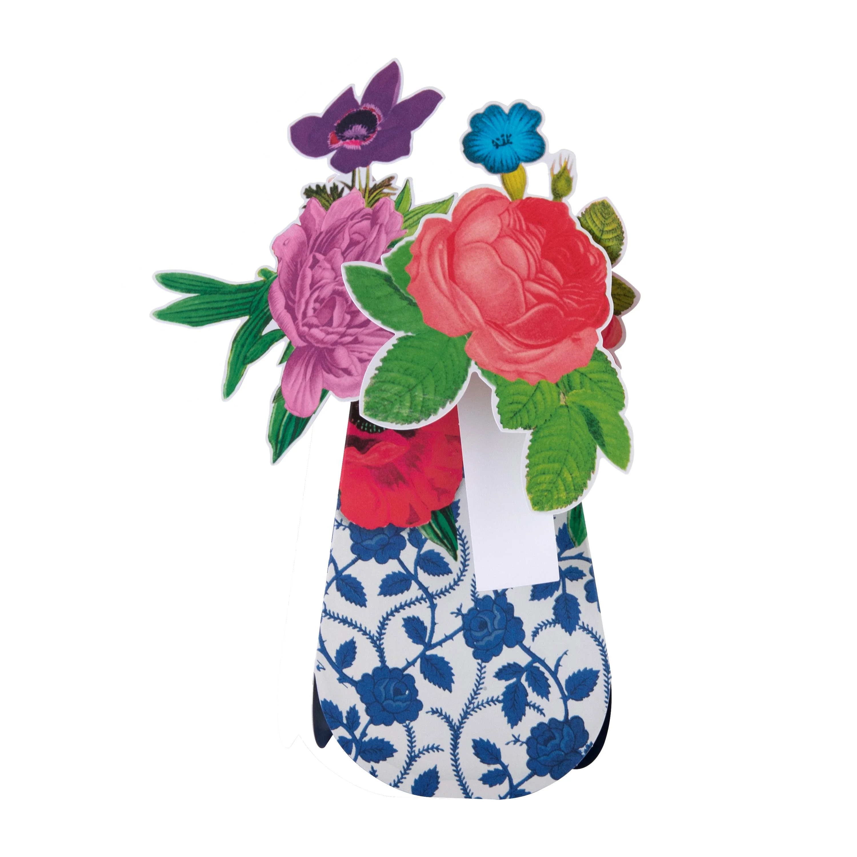 Magical Botanicals Paper Flowers 'Wonders' - 3D Pop Up Patterned Vase