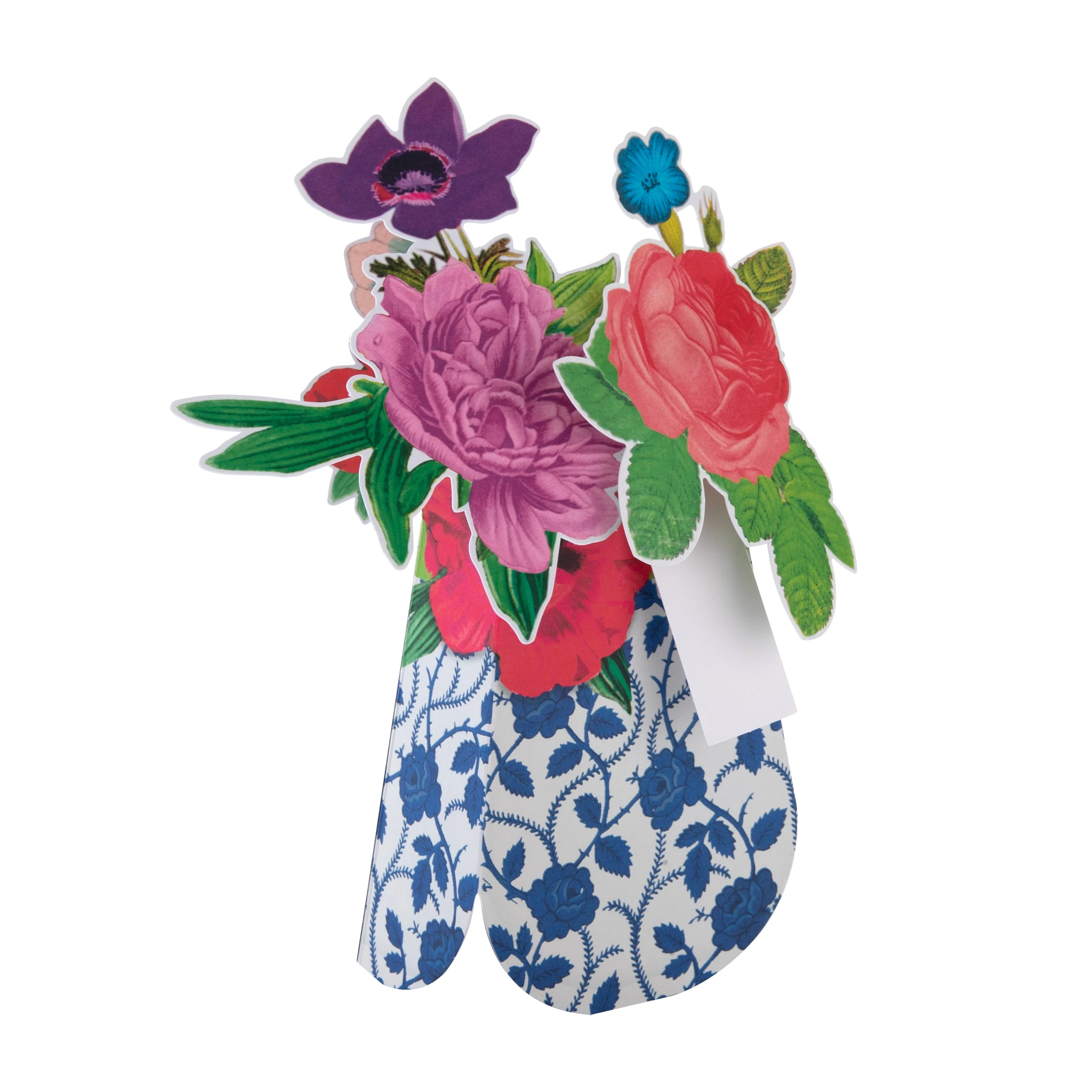 Magical Botanicals Paper Flowers 'Wonders' - 3D Pop Up Patterned Vase - Image 5
