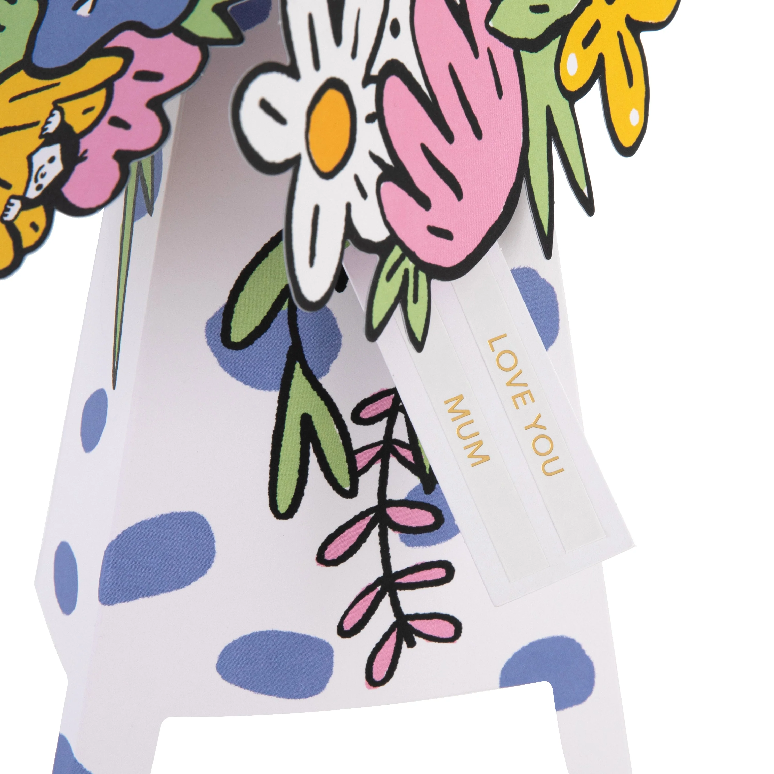 Magical Botanicals Paper Flowers 'Wonders' - 3D Pop Up Spotty Vase - Image 6