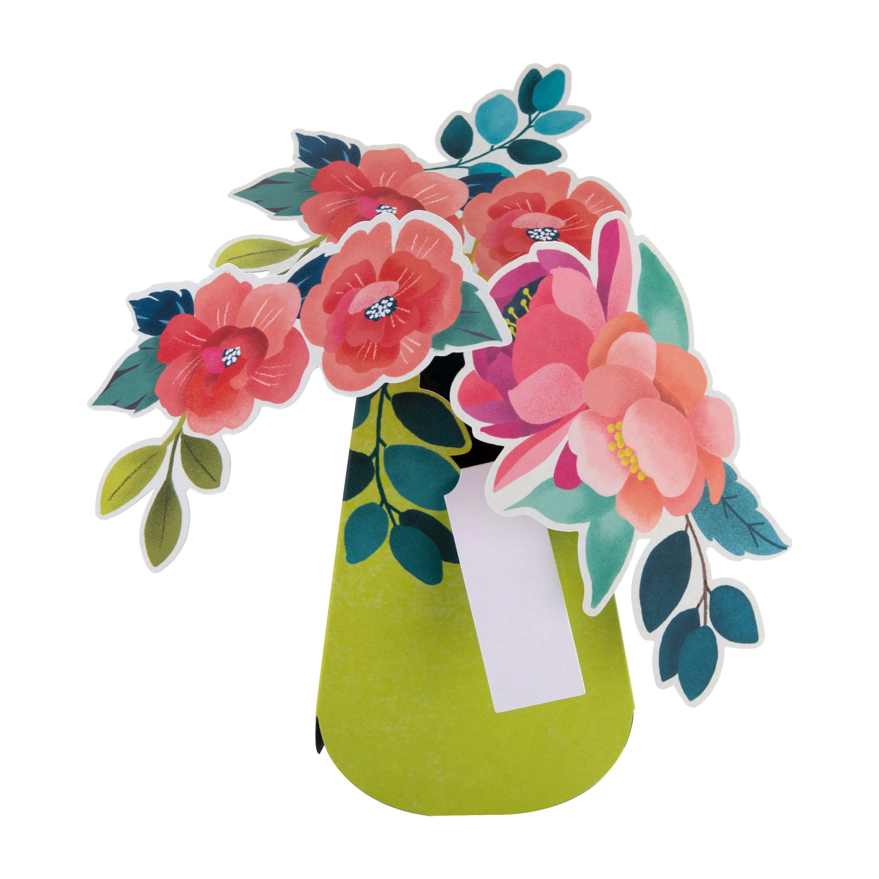 Magical Botanicals Paper Flowers 'Wonders' - 3D Pop Up Yellow Vase - Image 5