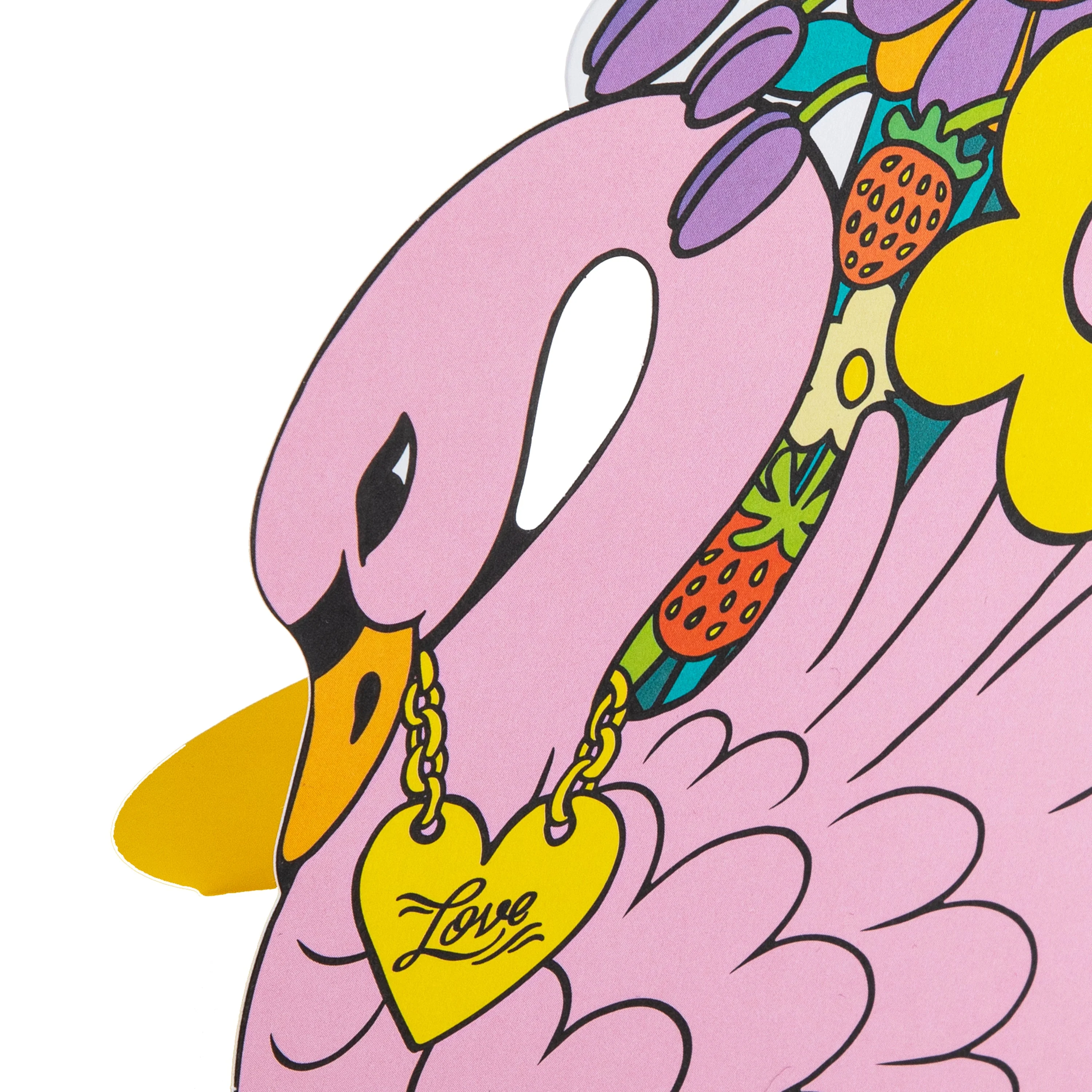 Magical Botanicals X Liz Harry Card - 'Botanical Delights' Pink Swan Design - Image 4