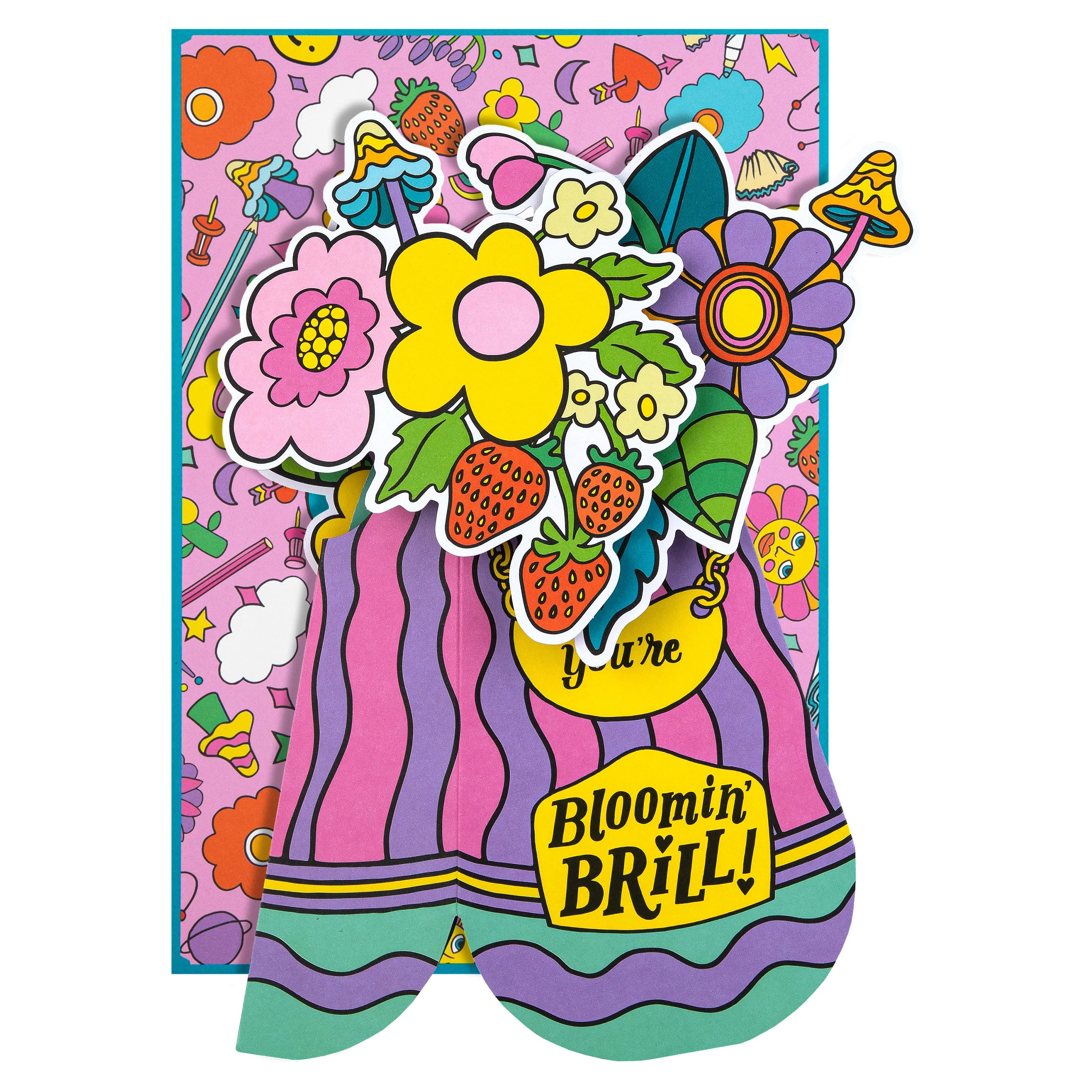 Magical Botanicals X Liz Harry Card - 'Botanical Wonders' 3D & Pop Up Flowers with Stickers - Image 2