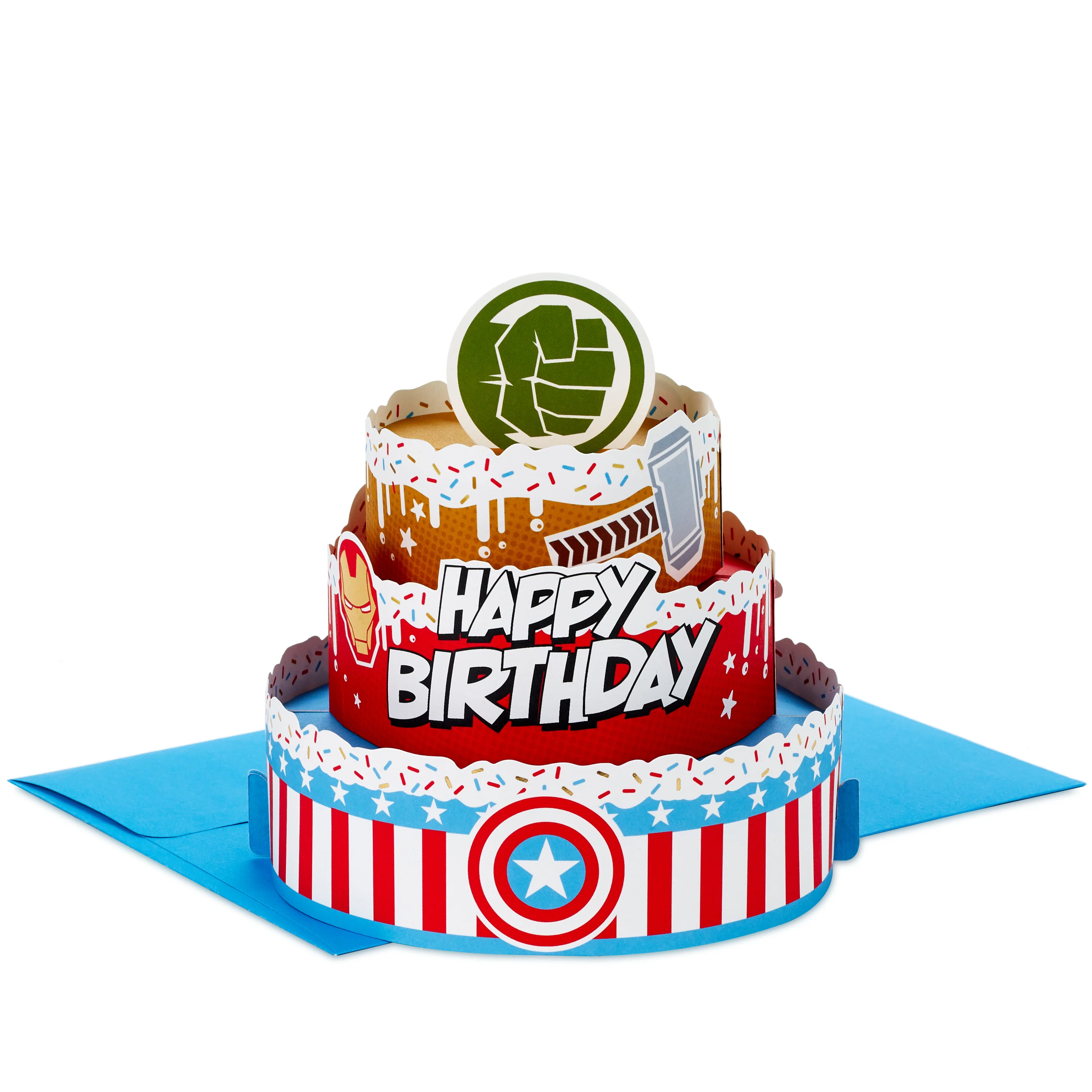 MARVEL Avengers Paper Wonder Collection 3D Pop-Up Birthday Card