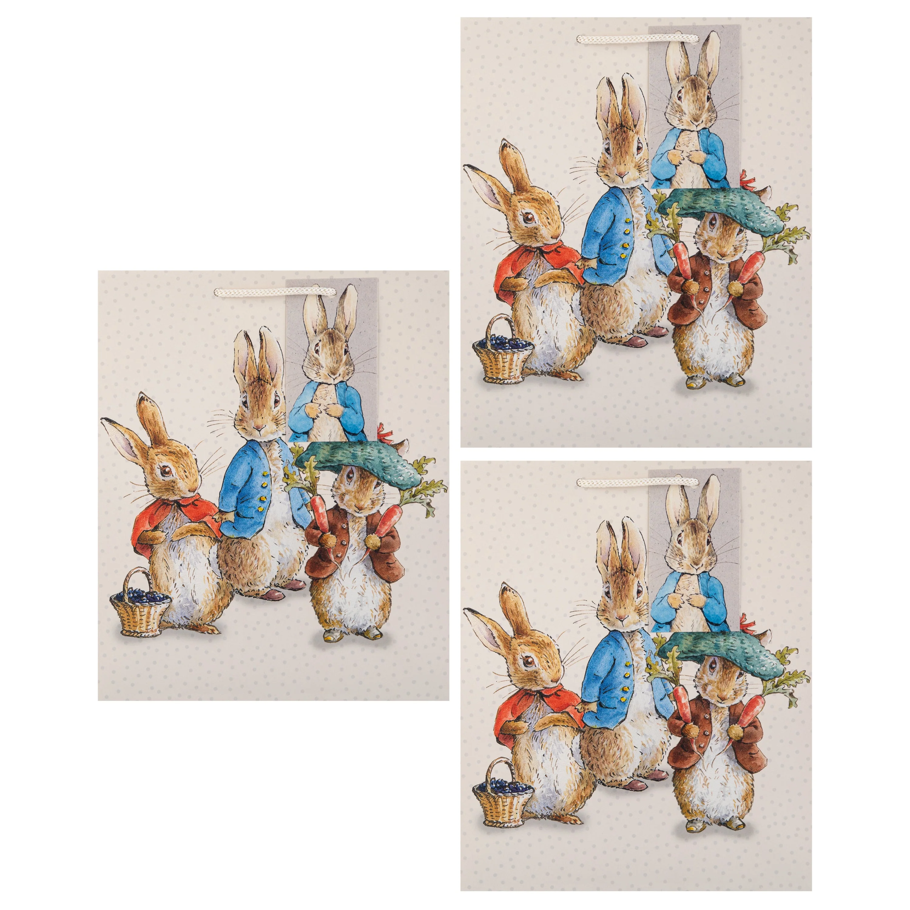 Medium Gift Bags - Pack of 3 Beatrix Potter Peter Rabbit™  & Friends Design - Image 5