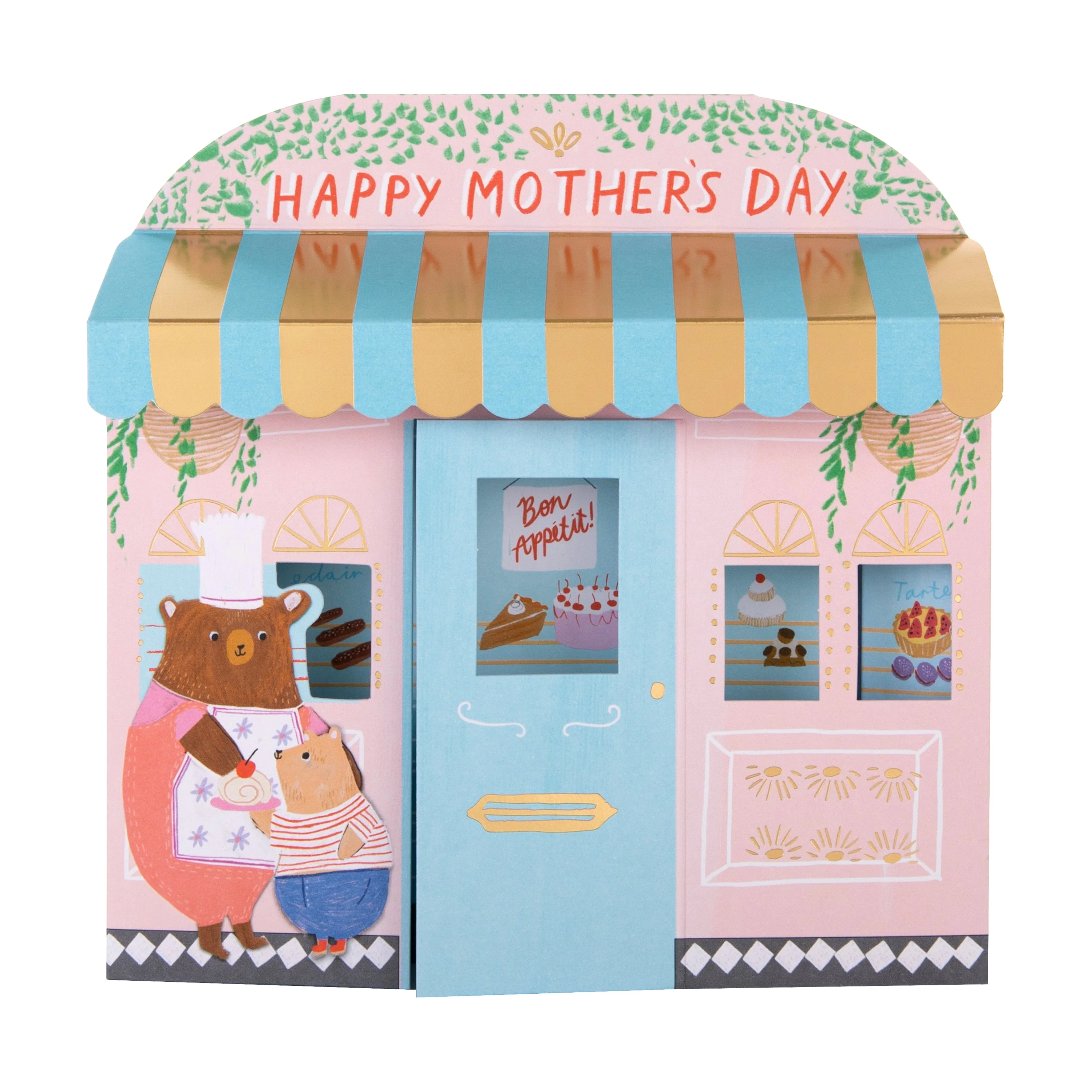 Happy Mother's Day Card - 3D Patisserie Shop Design - Image 3
