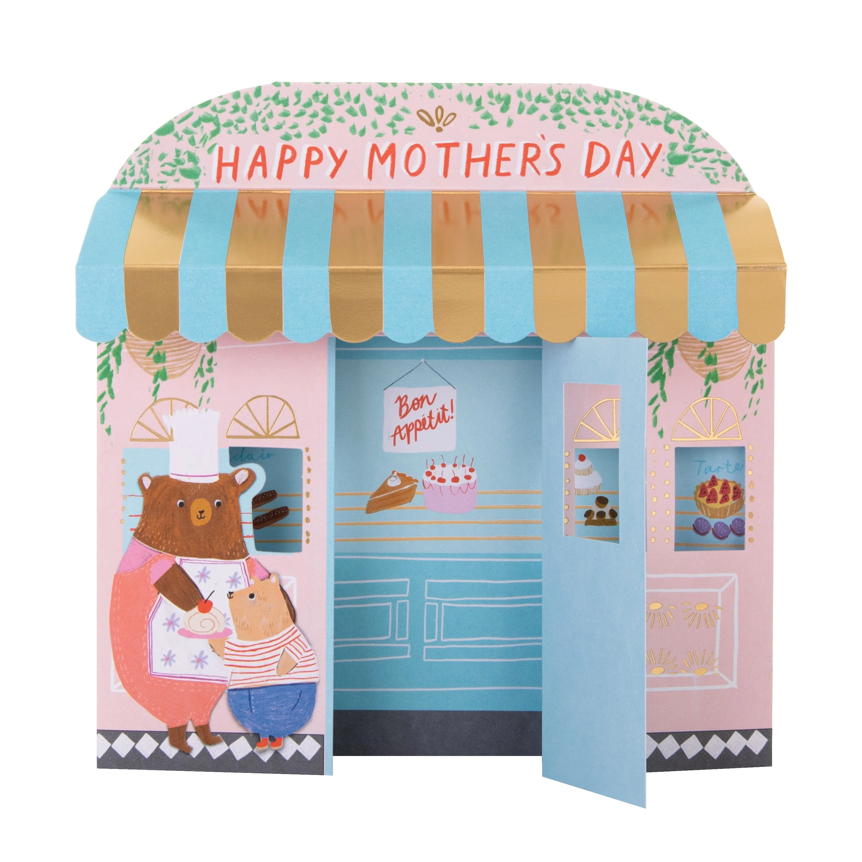 Happy Mother's Day Card - 3D Patisserie Shop Design - Image 4