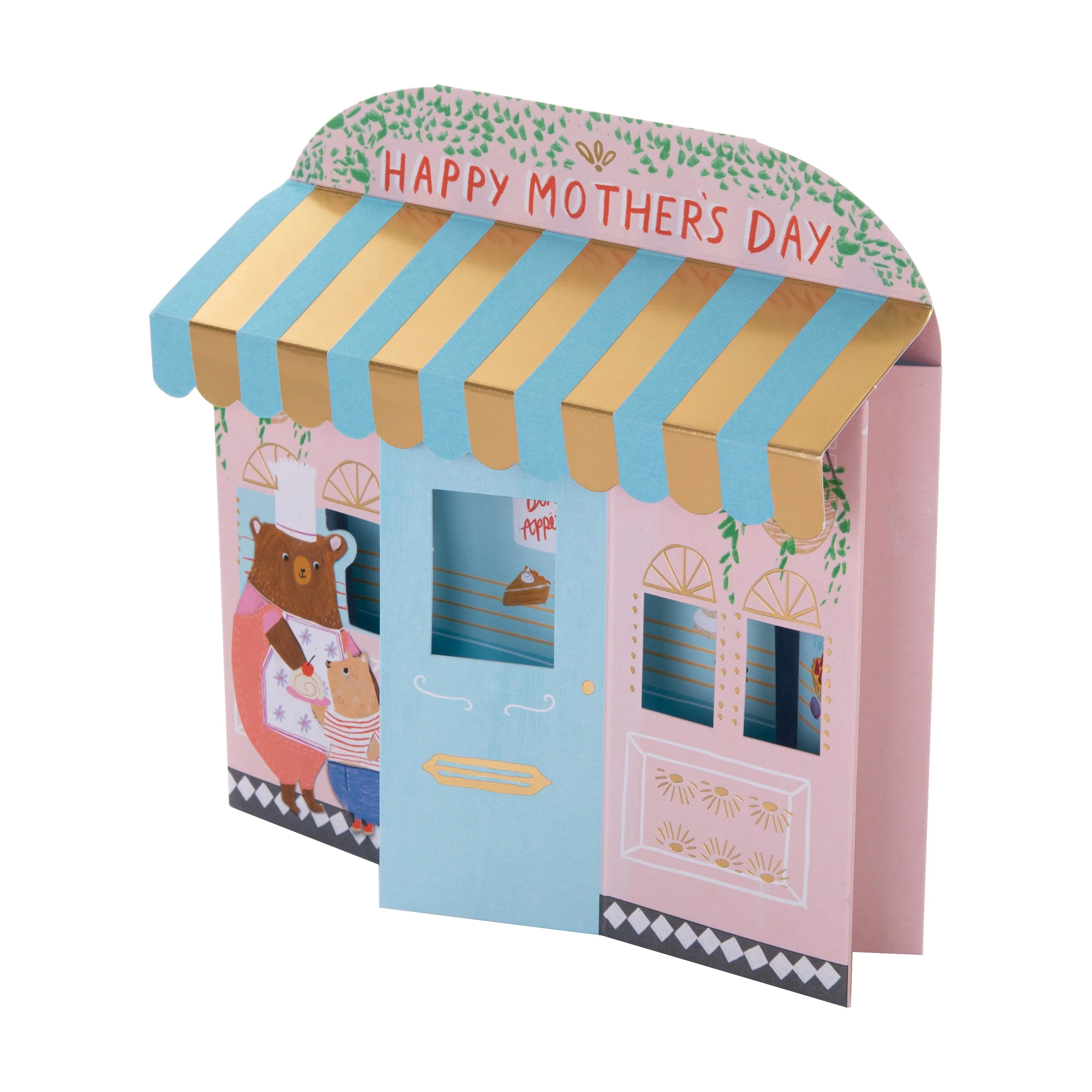 Happy Mother's Day Card - 3D Patisserie Shop Design - Image 5