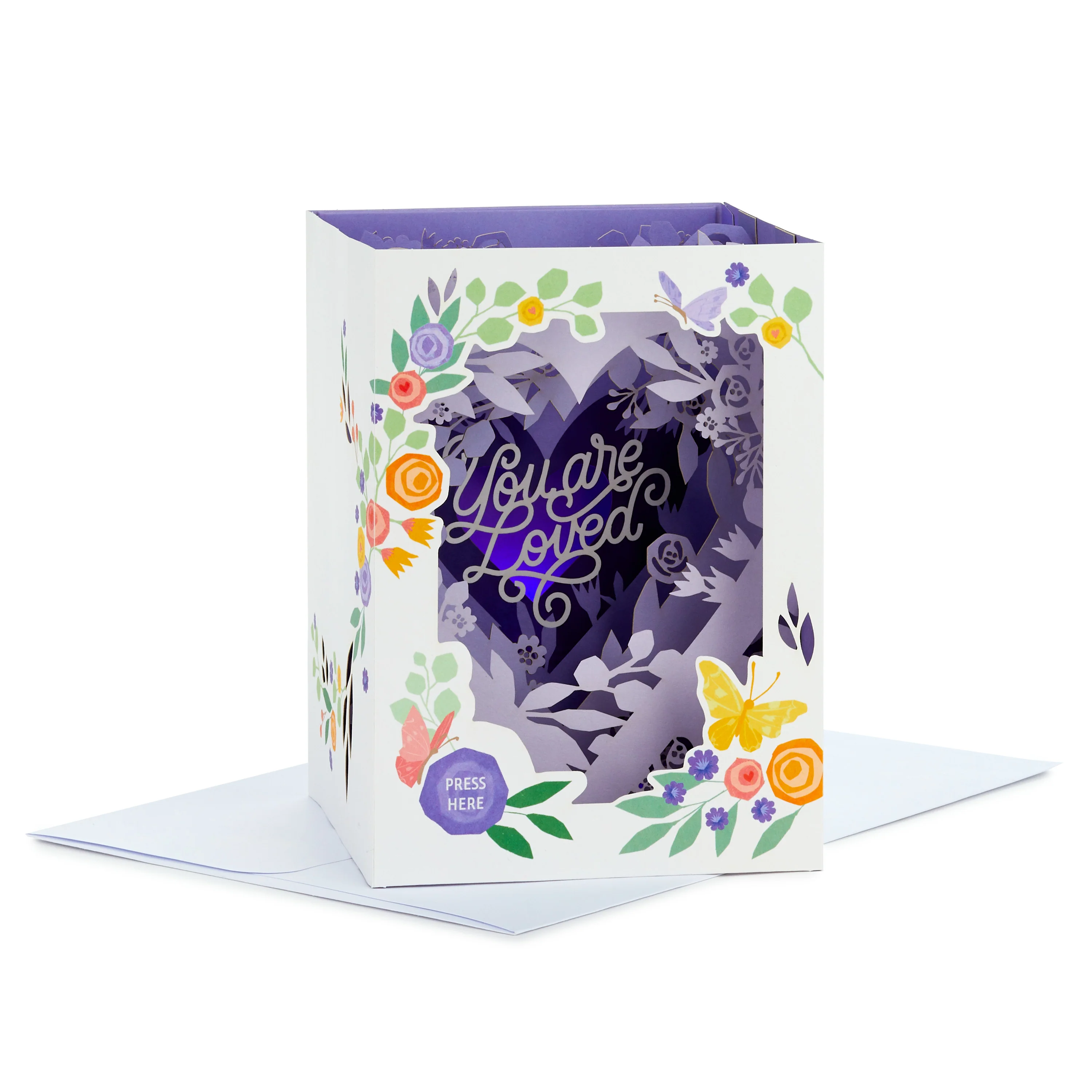 Mother's Day Card - 3D Pop-Up Floral Diorama Card With Light and Music - Image 3