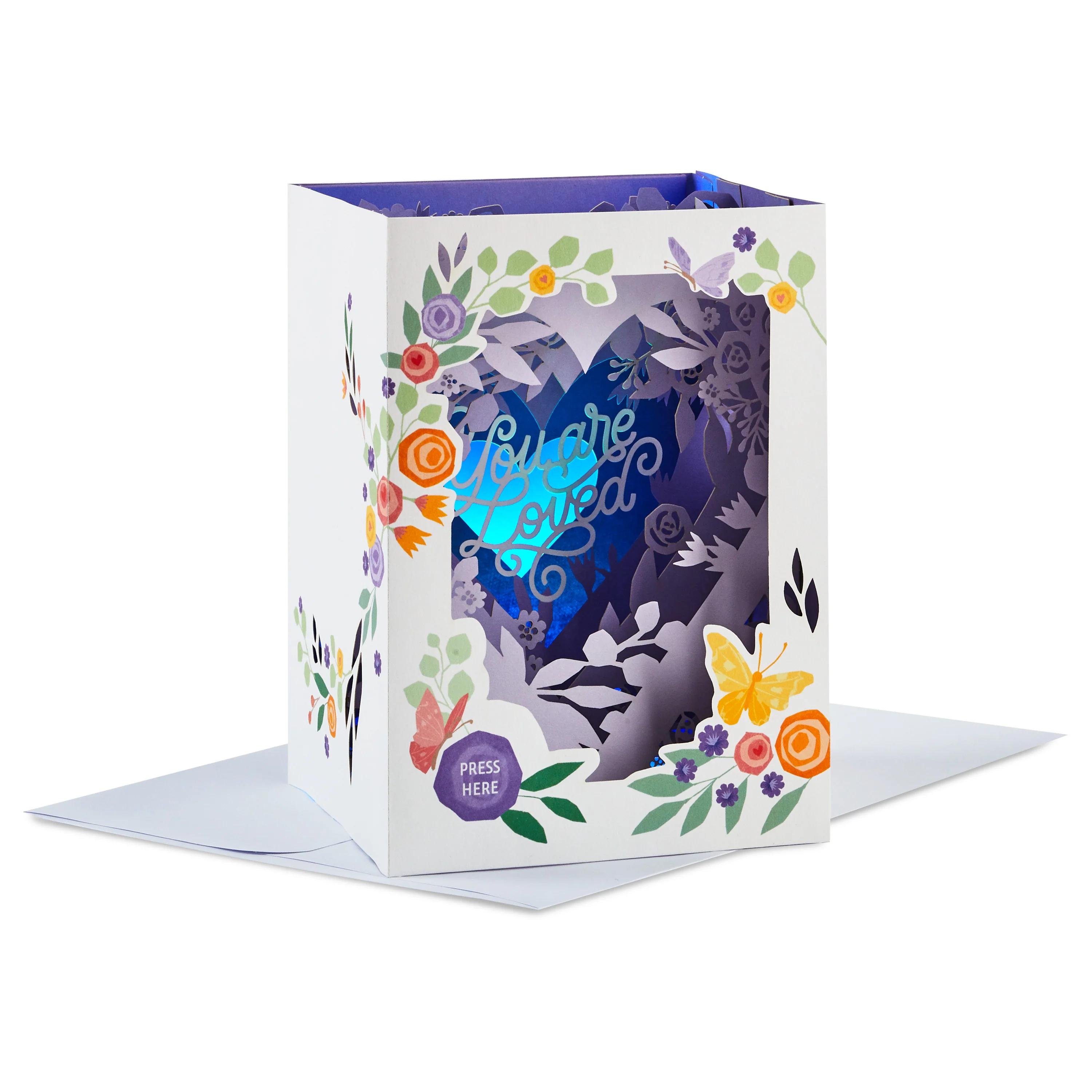 Mother's Day Card - 3D Pop-Up Floral Diorama Card With Light and Music - Image 4