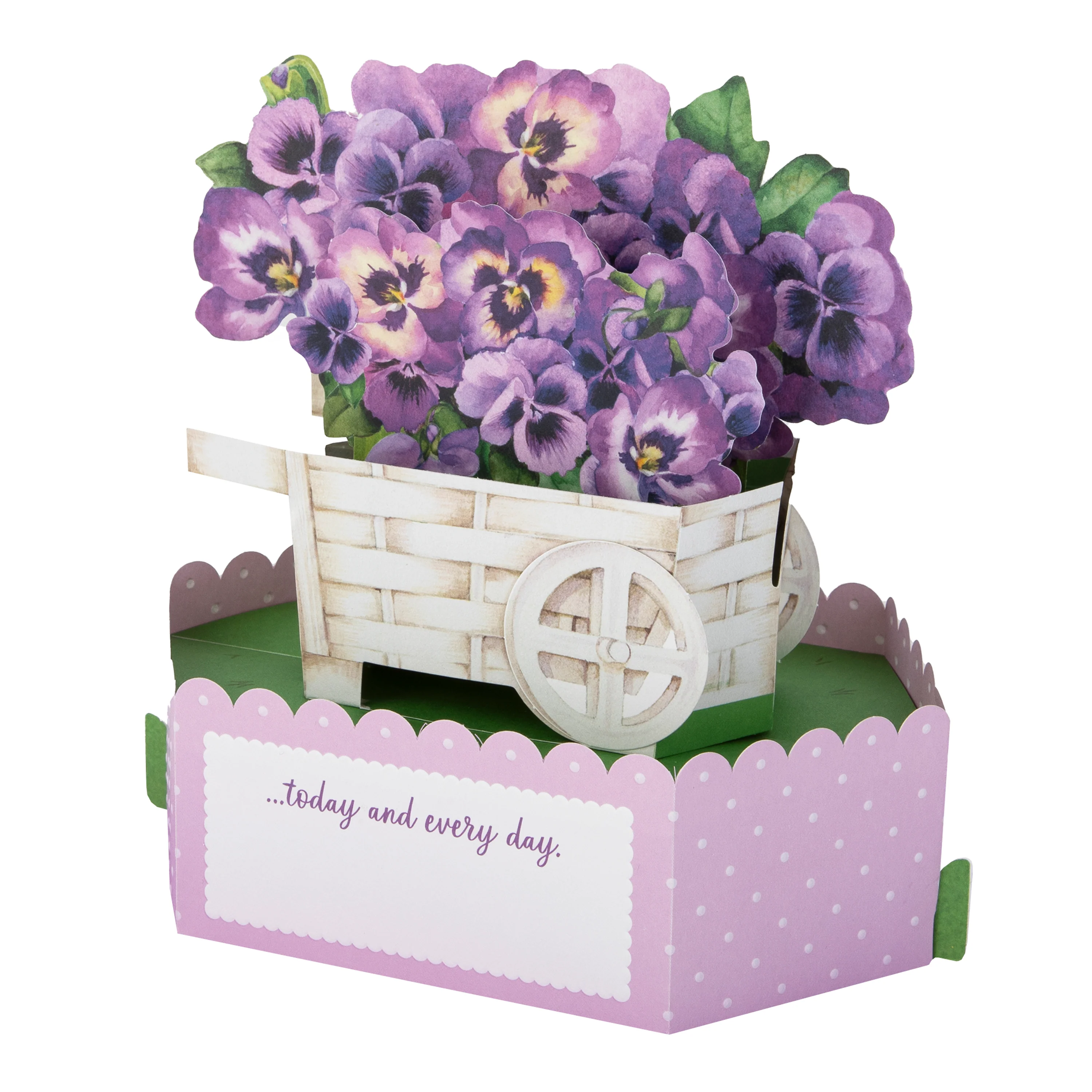 Mother's Day Card - 3D & Pop Up Flower Cart Design - Image 2
