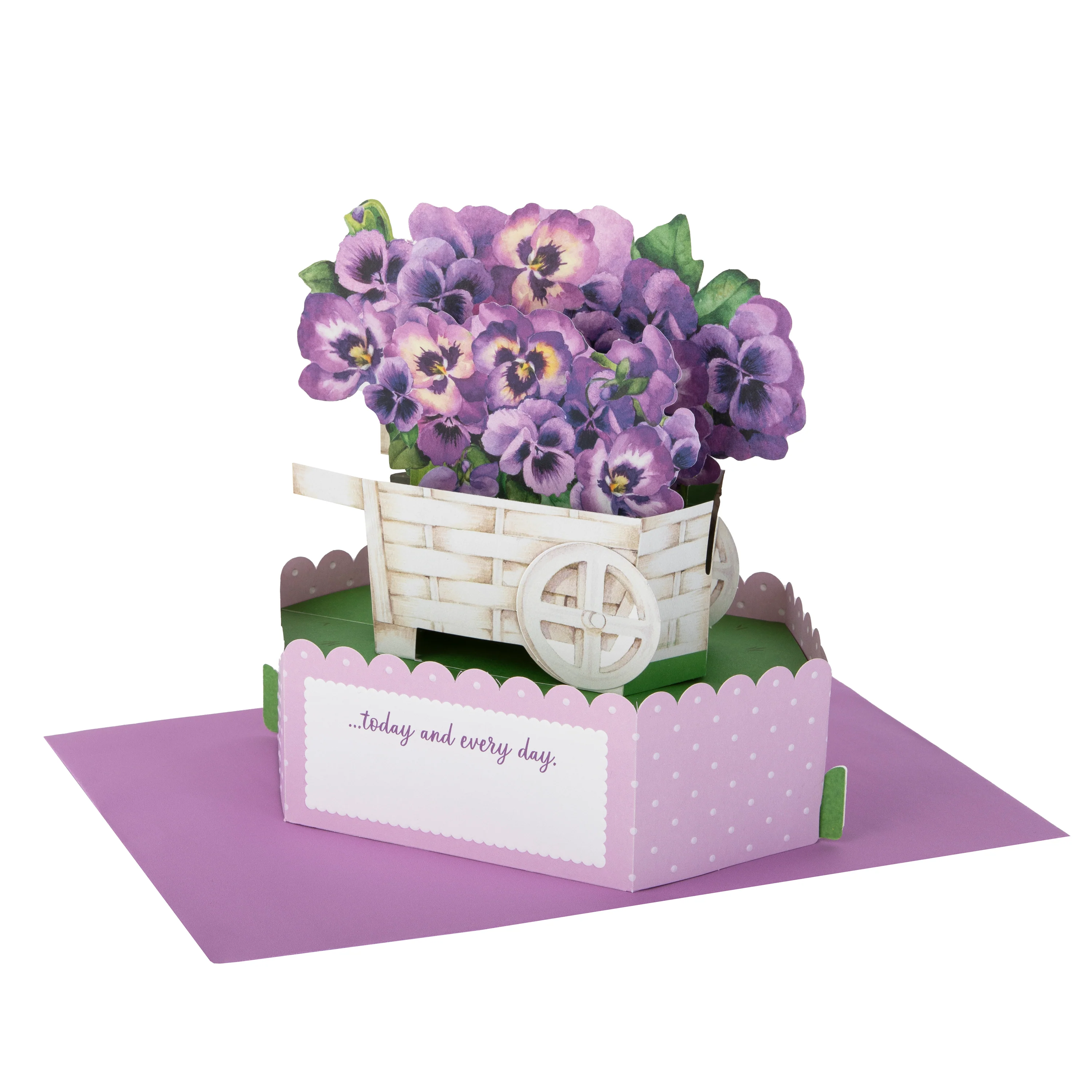 Mother's Day Card - 3D & Pop Up Flower Cart Design - Image 3