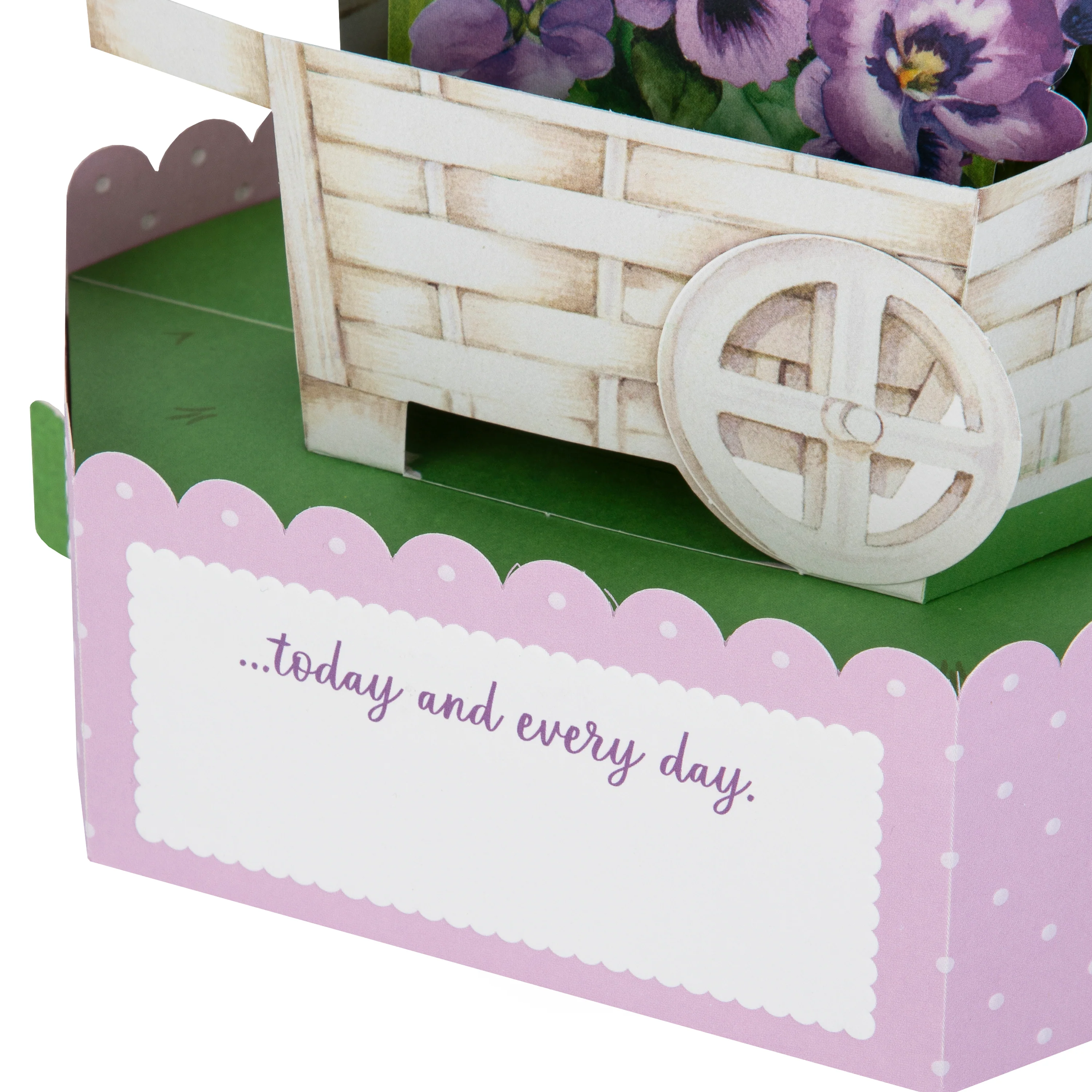 Mother's Day Card - 3D & Pop Up Flower Cart Design - Image 5