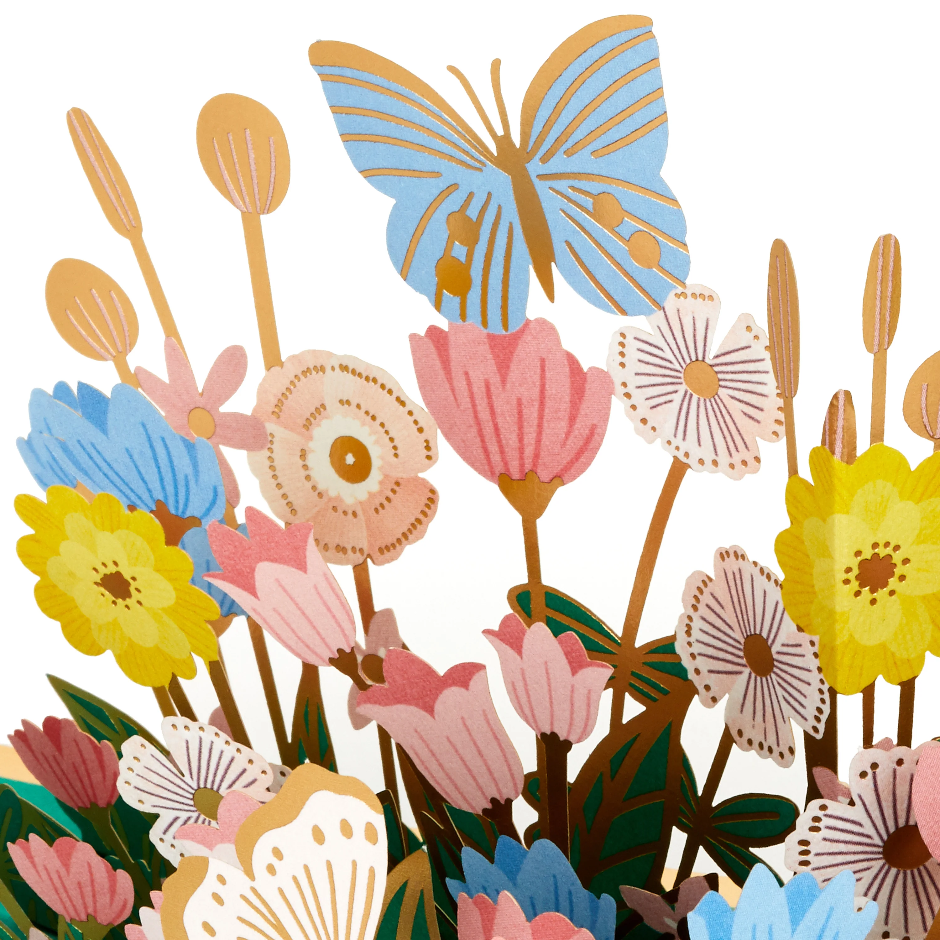 Mother's Day Card - 3D Pop-Up Flowers & Butterflies Design - Image 4