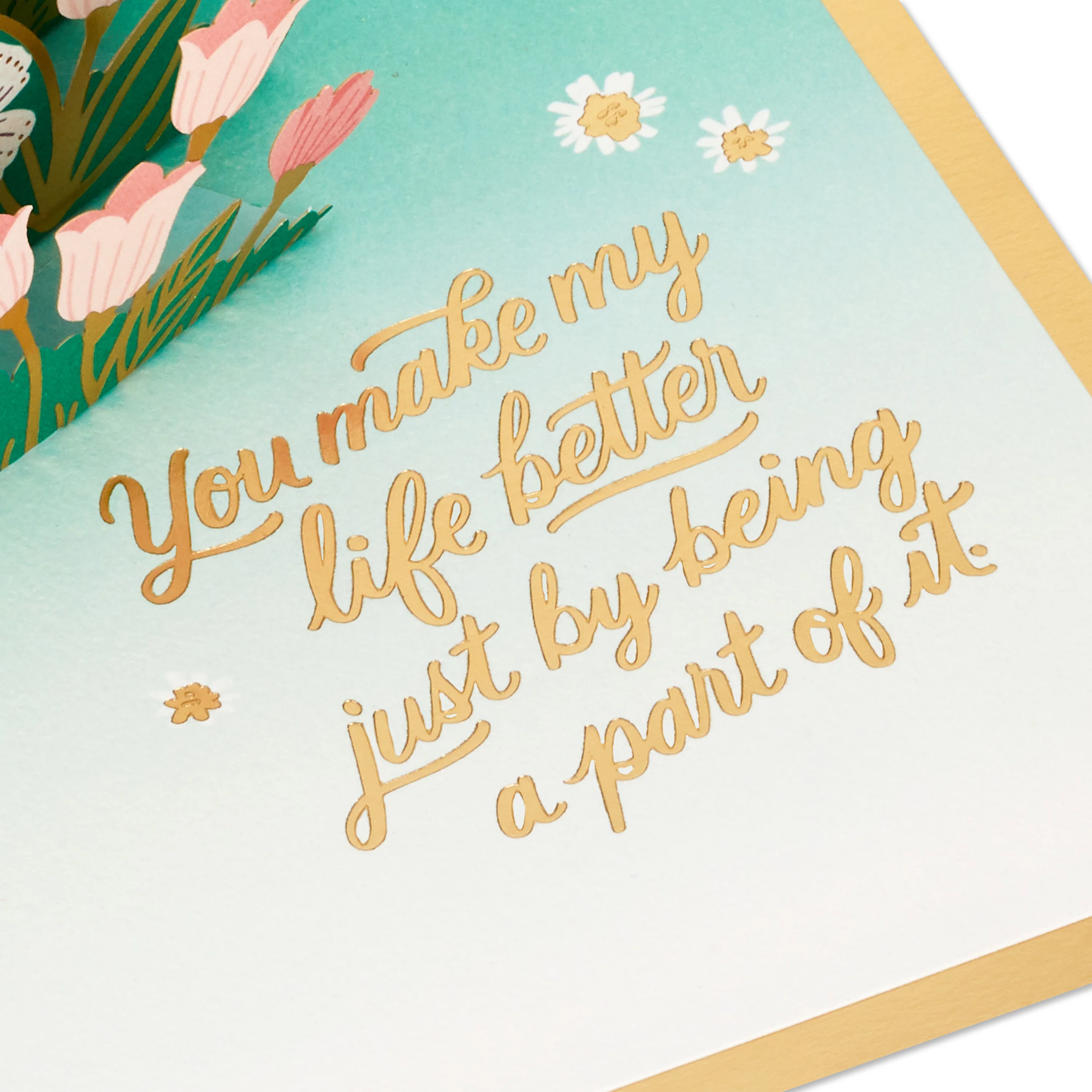 Mother's Day Card - 3D Pop-Up Flowers & Butterflies Design - Image 6
