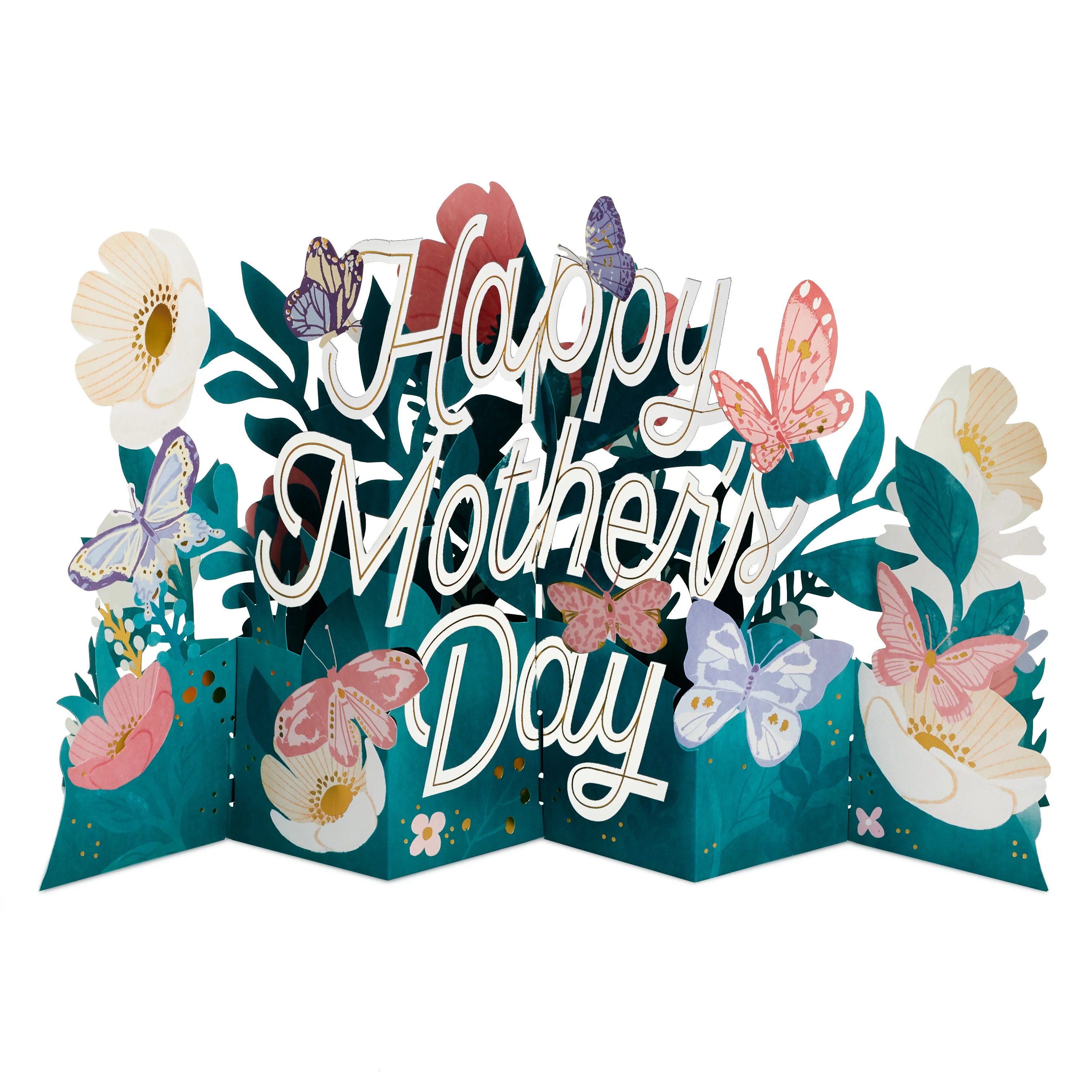 Mother's Day Card - 3D Pop-Up Jumbo Floral Banner Design