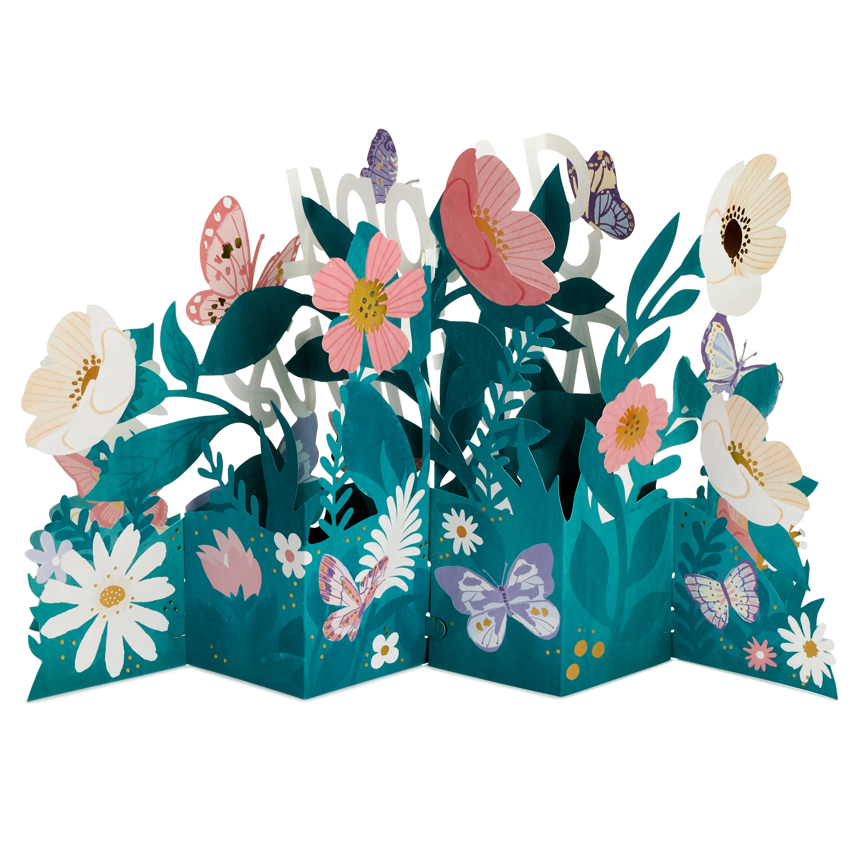 Mother's Day Card - 3D Pop-Up Jumbo Floral Banner Design - Image 2