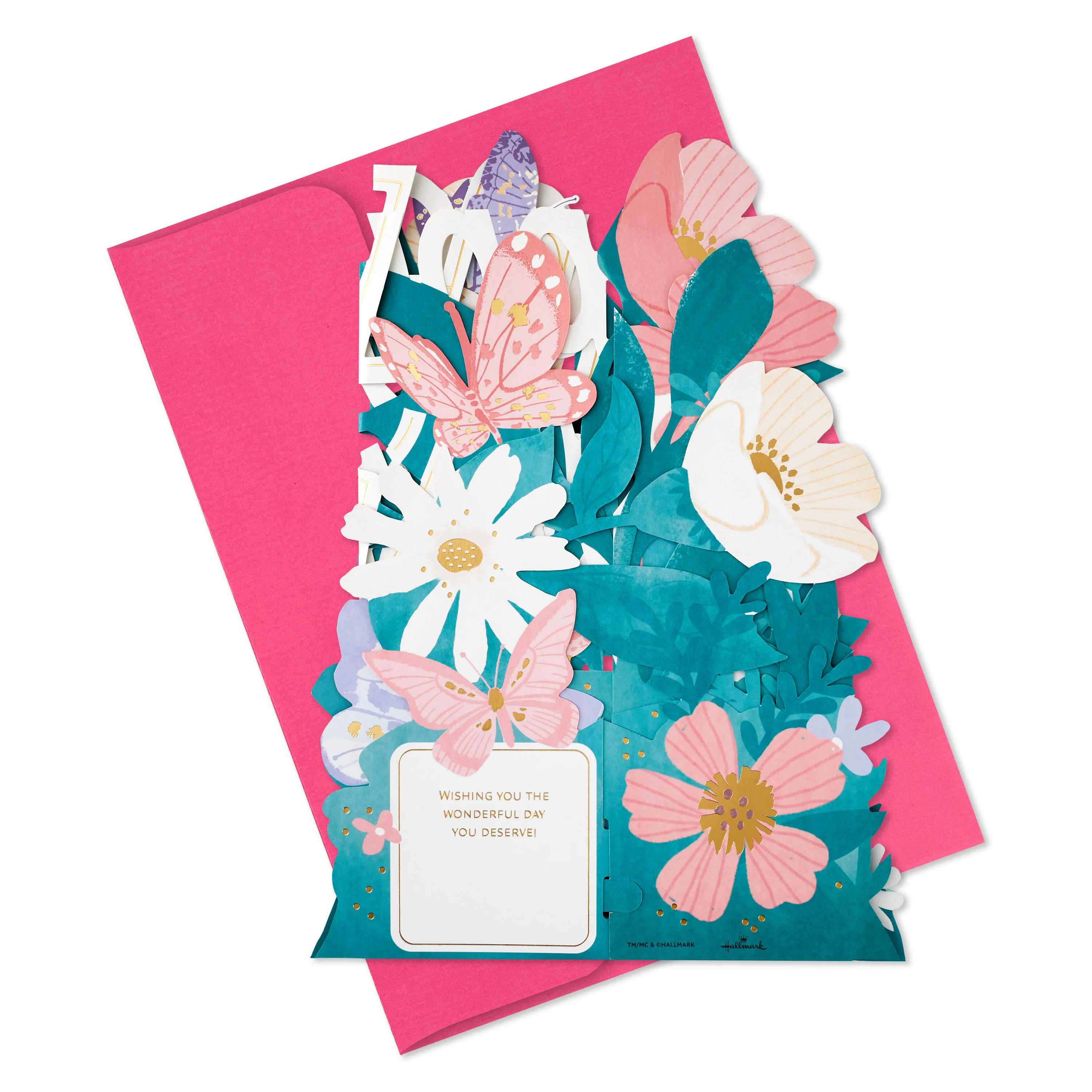 Mother's Day Card - 3D Pop-Up Jumbo Floral Banner Design - Image 3