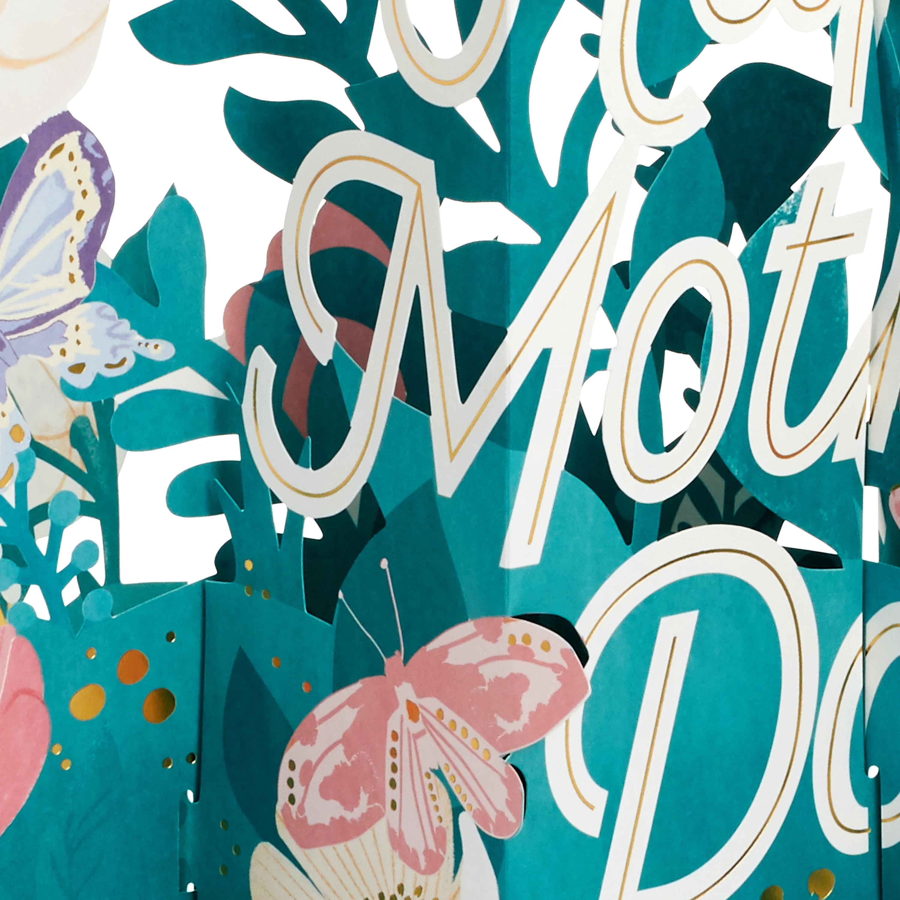 Mother's Day Card - 3D Pop-Up Jumbo Floral Banner Design - Image 4