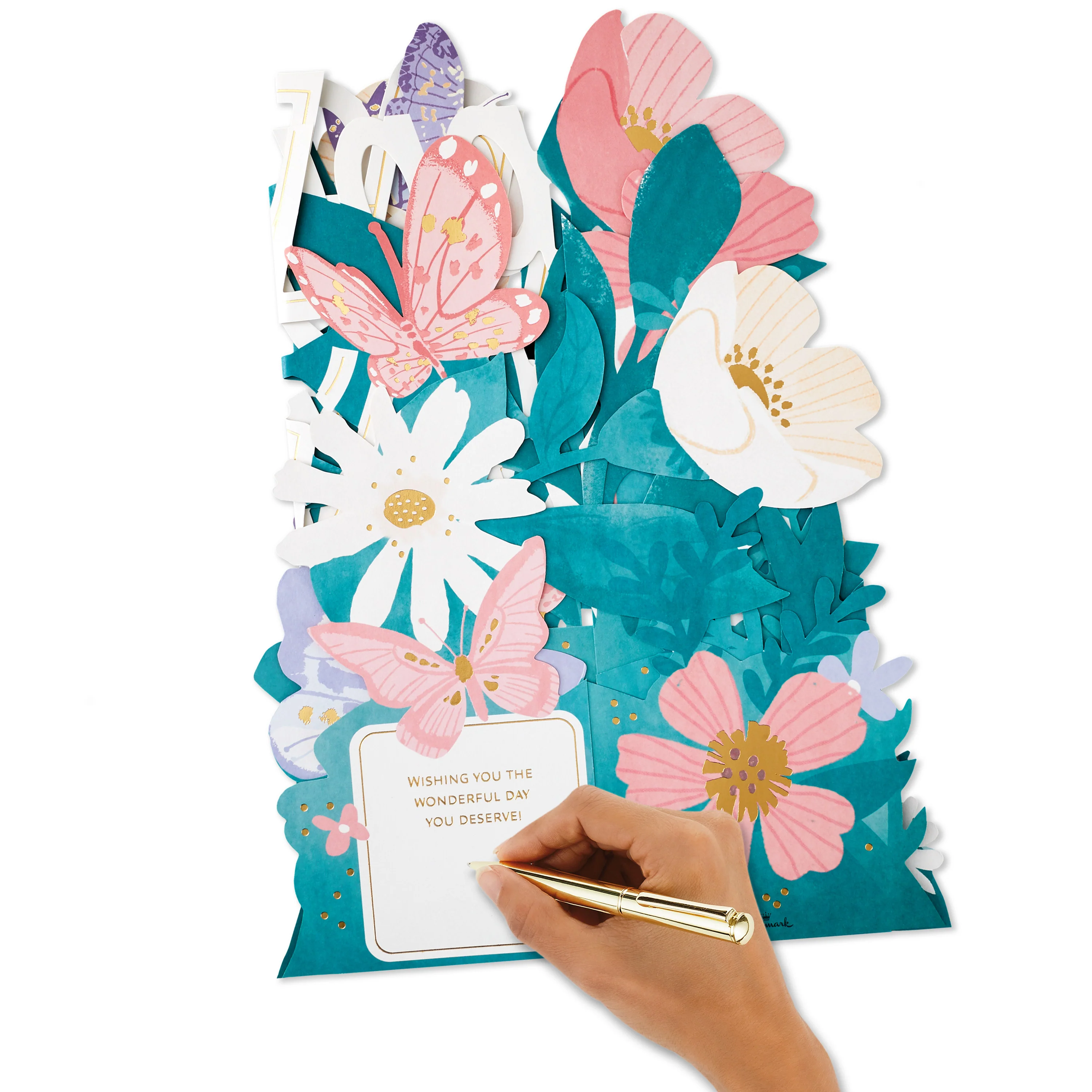 Mother's Day Card - 3D Pop-Up Jumbo Floral Banner Design - Image 7