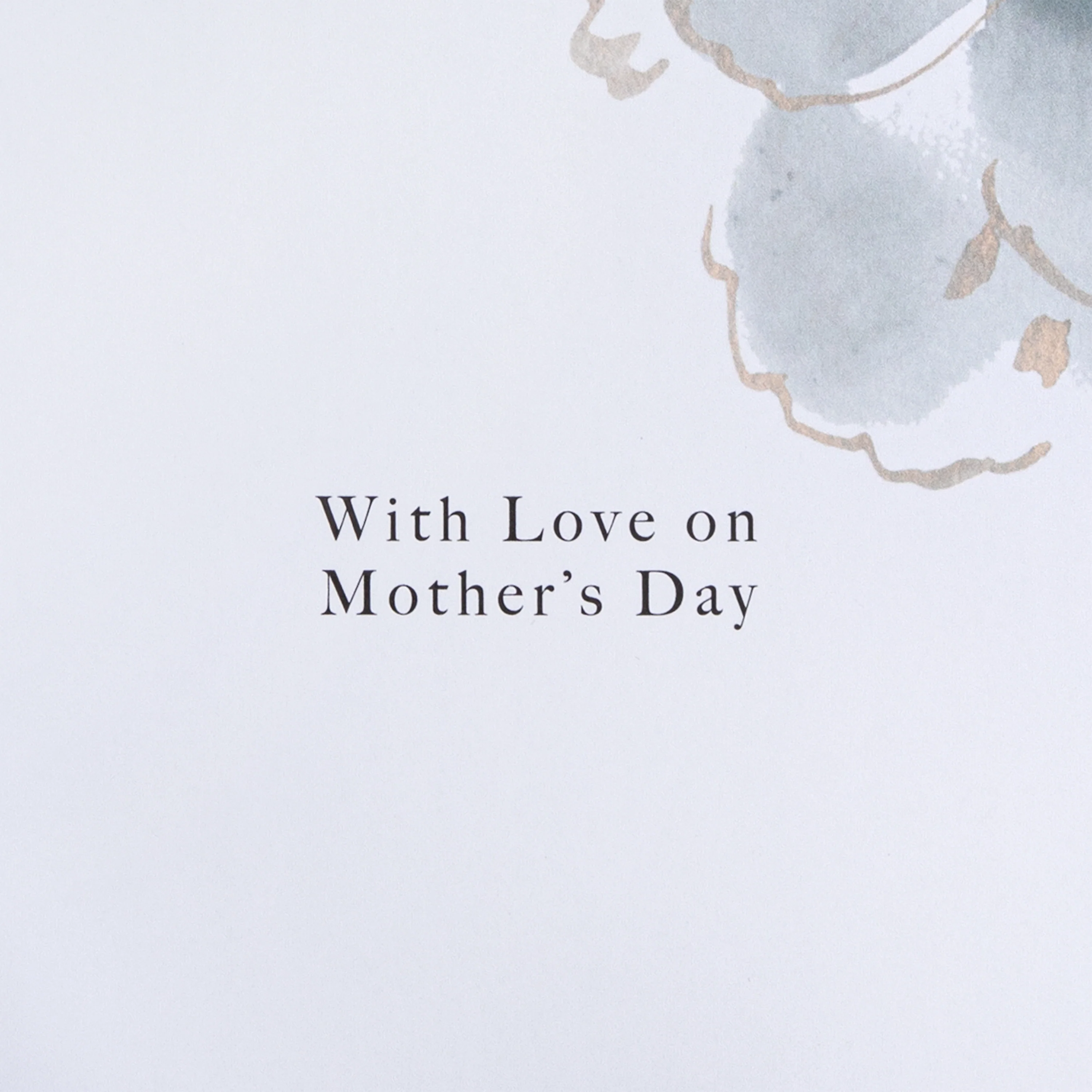 Mother's Day Card - Black & White Floral Design - Image 3