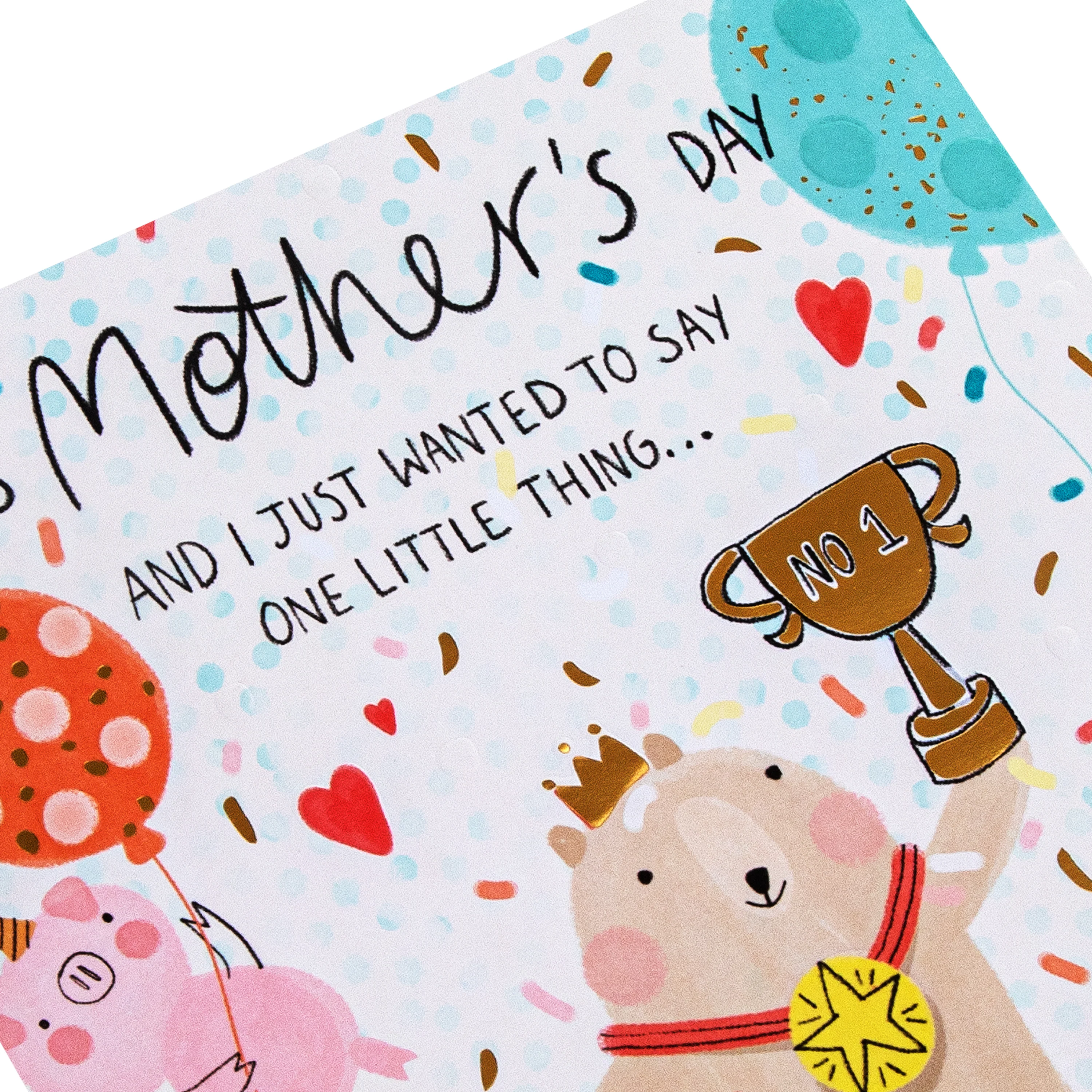 Mother's Day Card - Cute Animals on Podium Design - Image 4