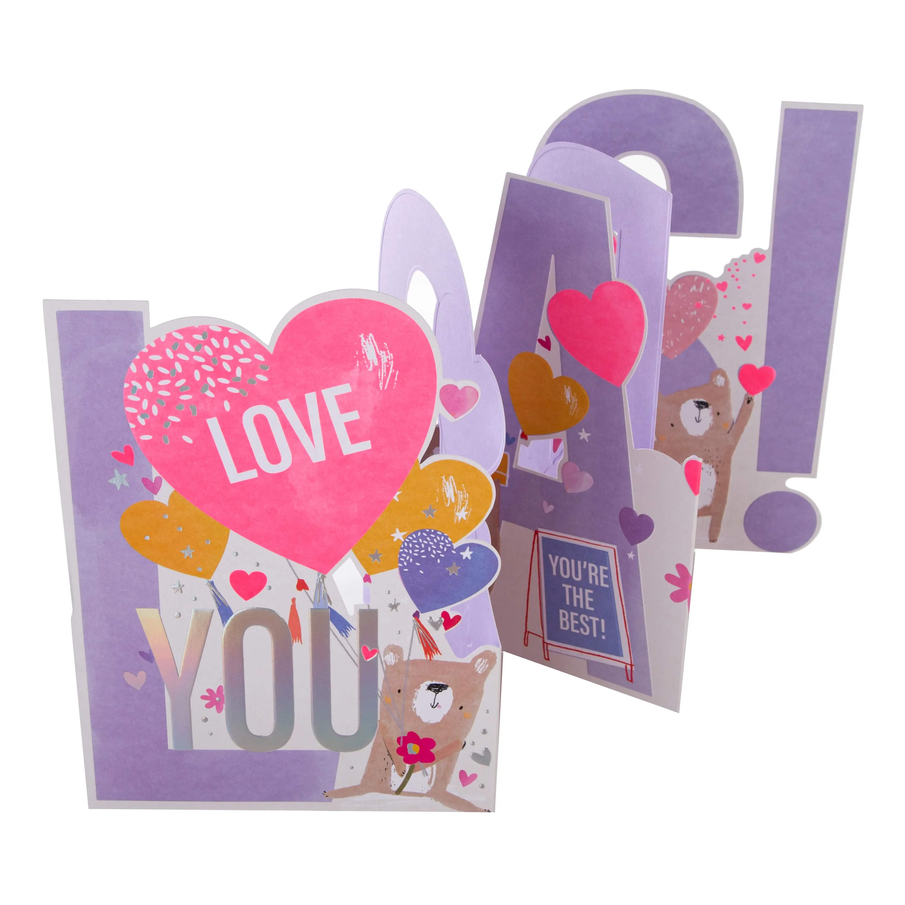Mother's Day Card - Cute Pull-Out Bears Design - Image 2