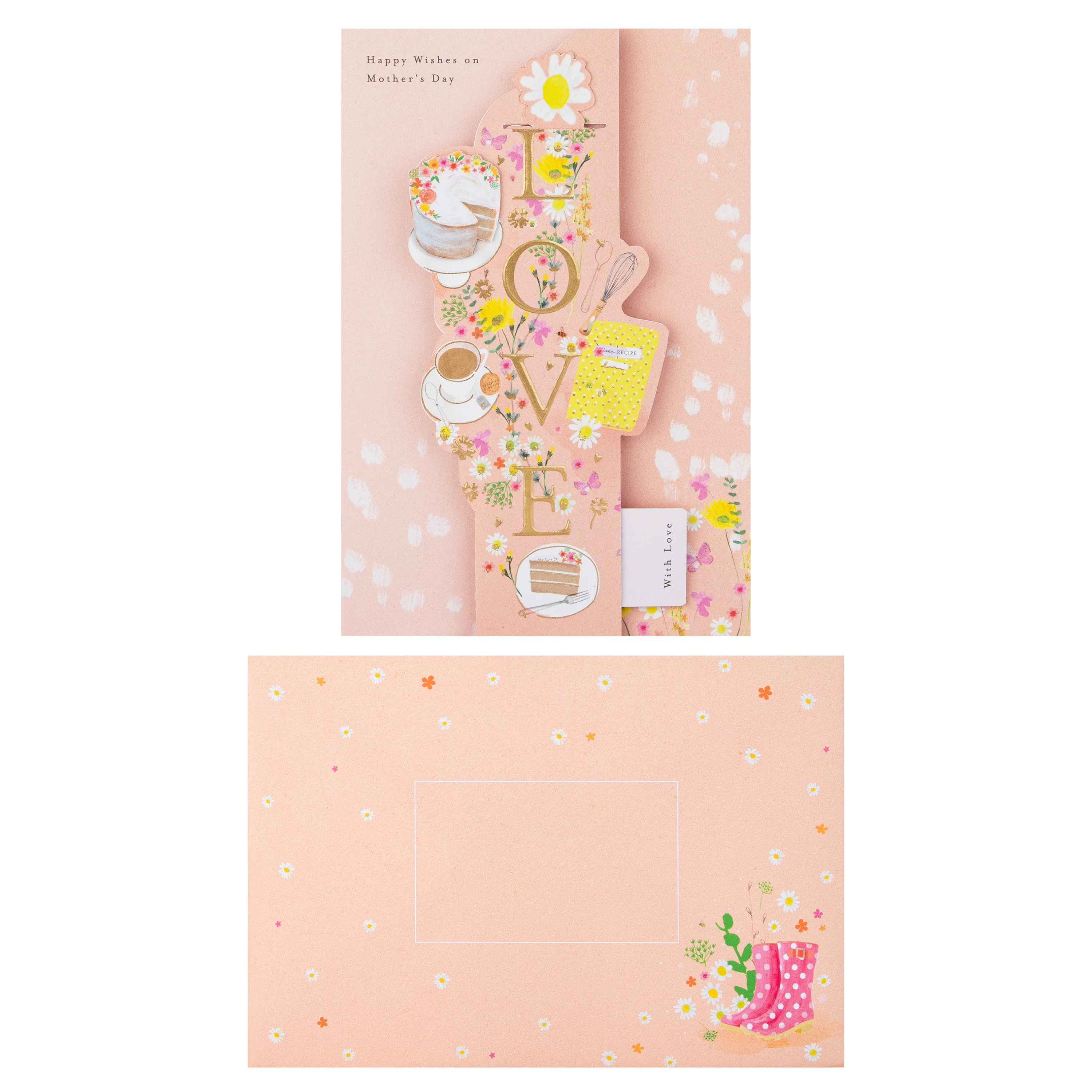 Mother's Day Card - Flowers Design with Bookmark - Image 5