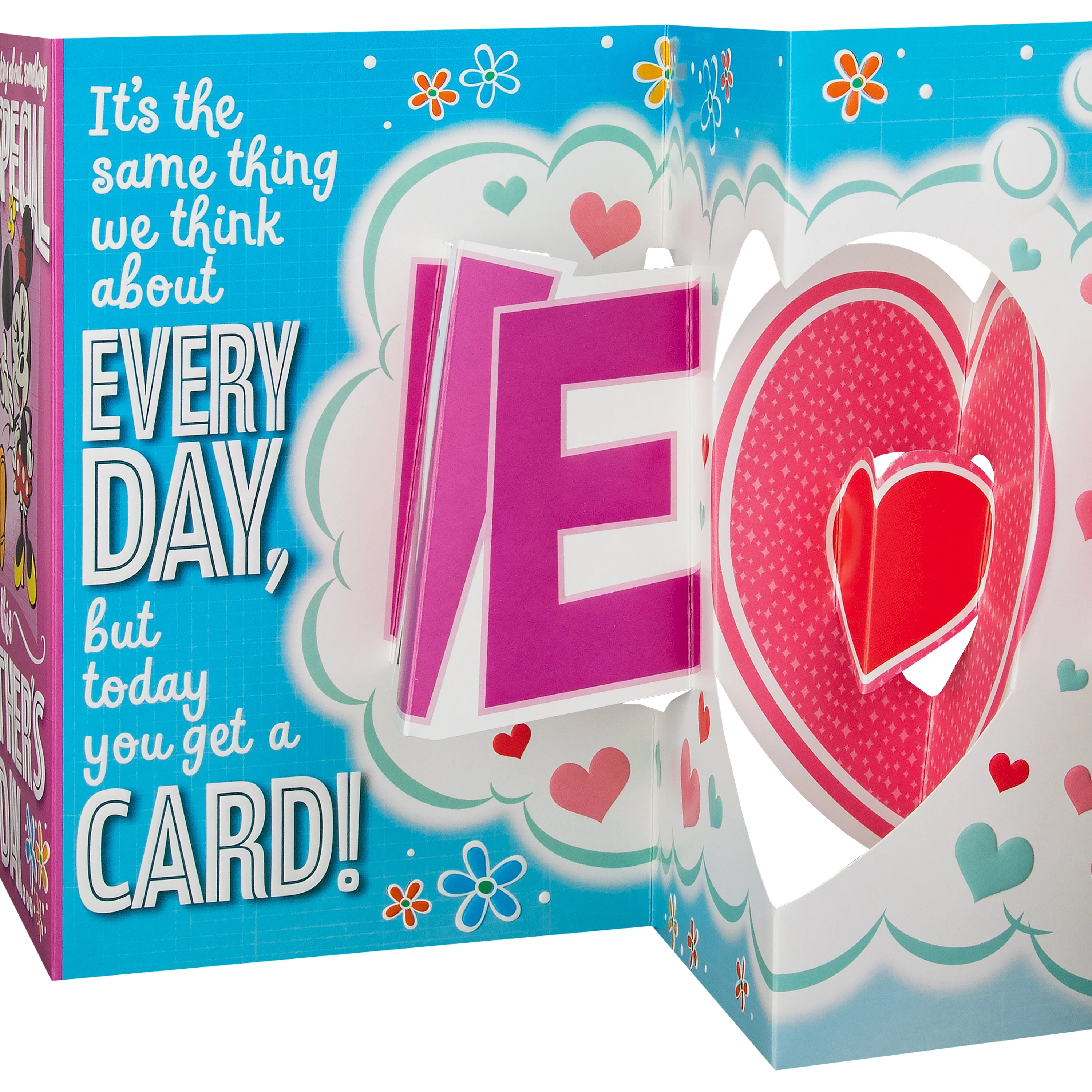 Mother's Day Card - Fold Out Disney Mickey & Minnie Mouse Design - Image 4