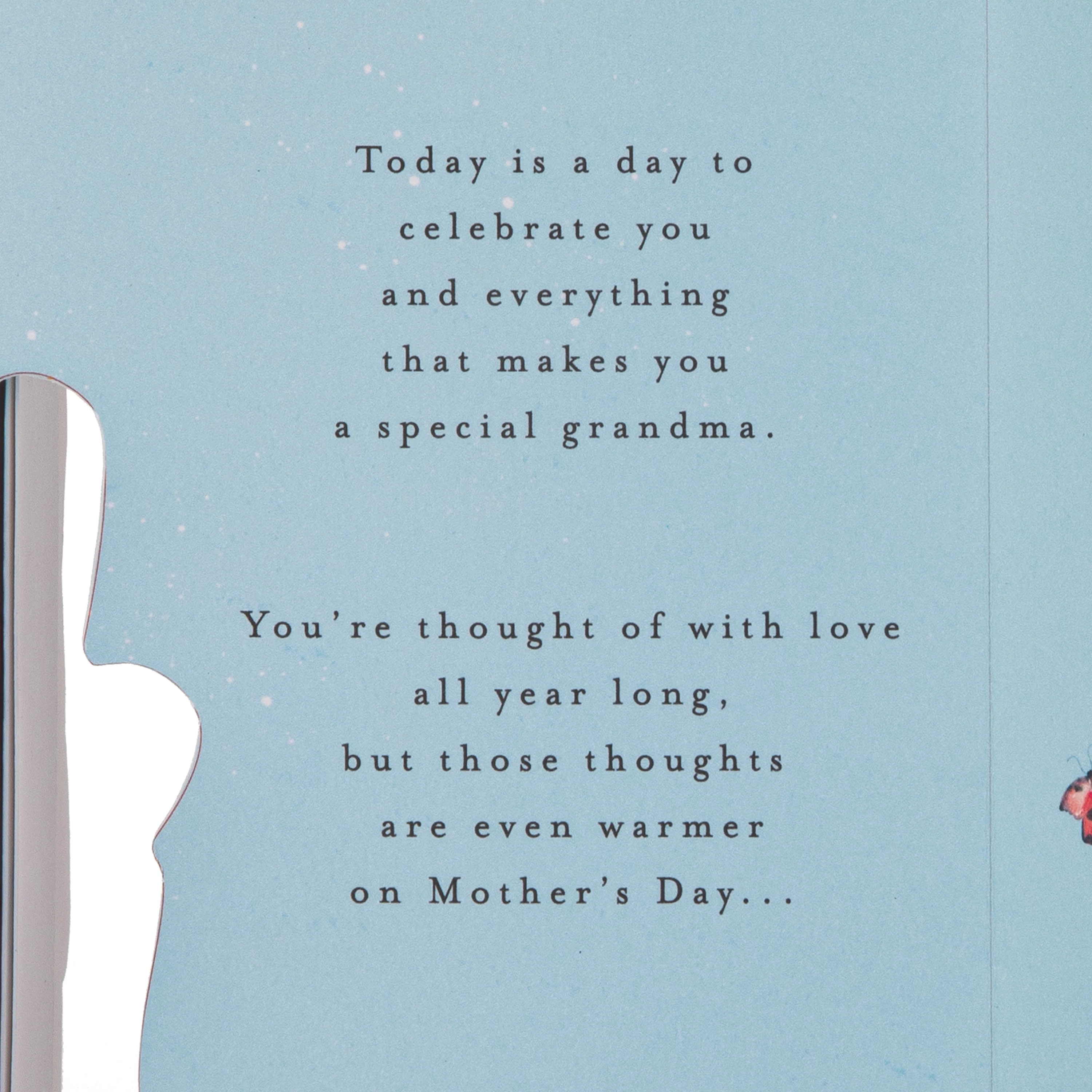 Mother's Day Card for Grandma - Gardening Design with Bookmark - Image 4