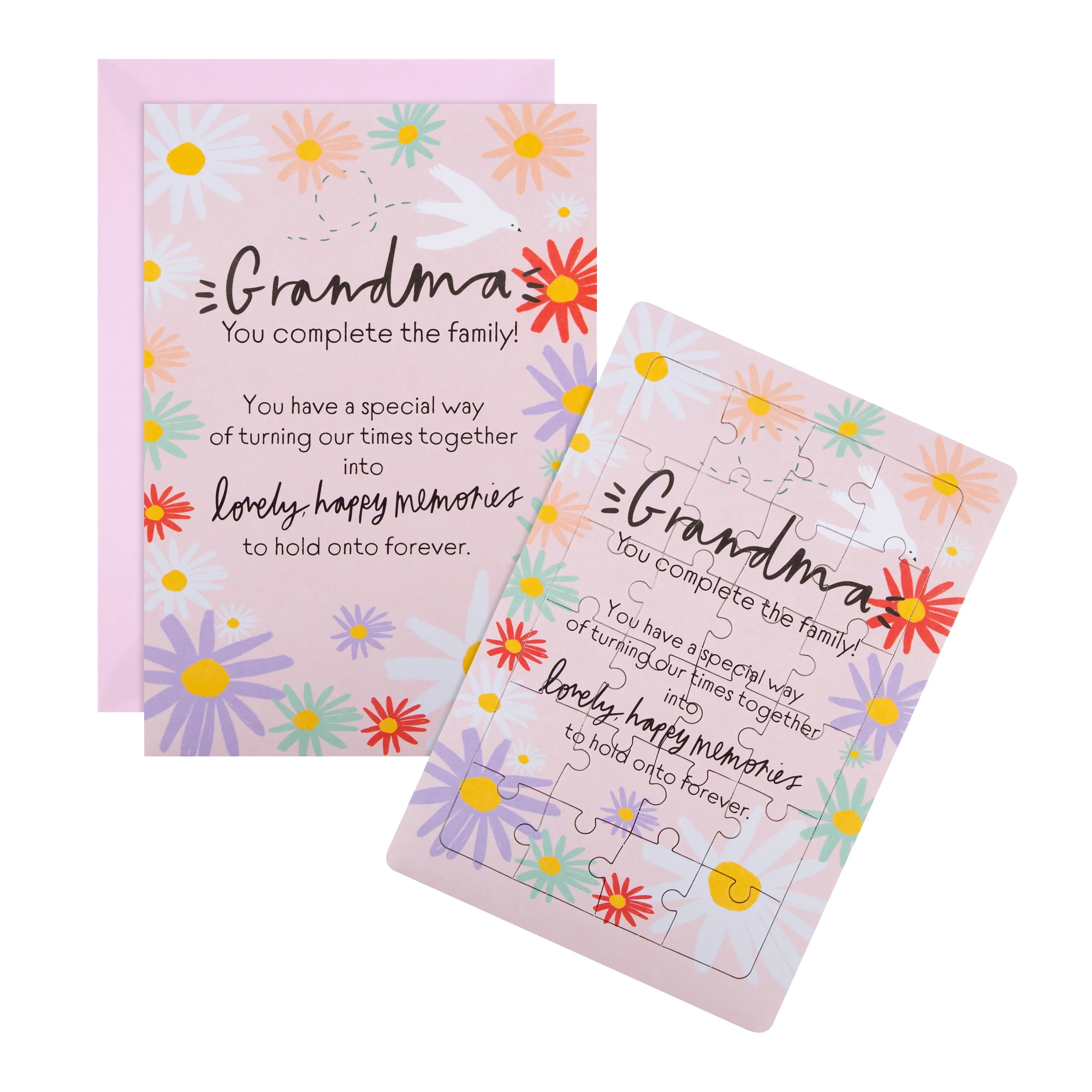 Mother's Day Card for Grandma - Jigsaw Puzzle Activity