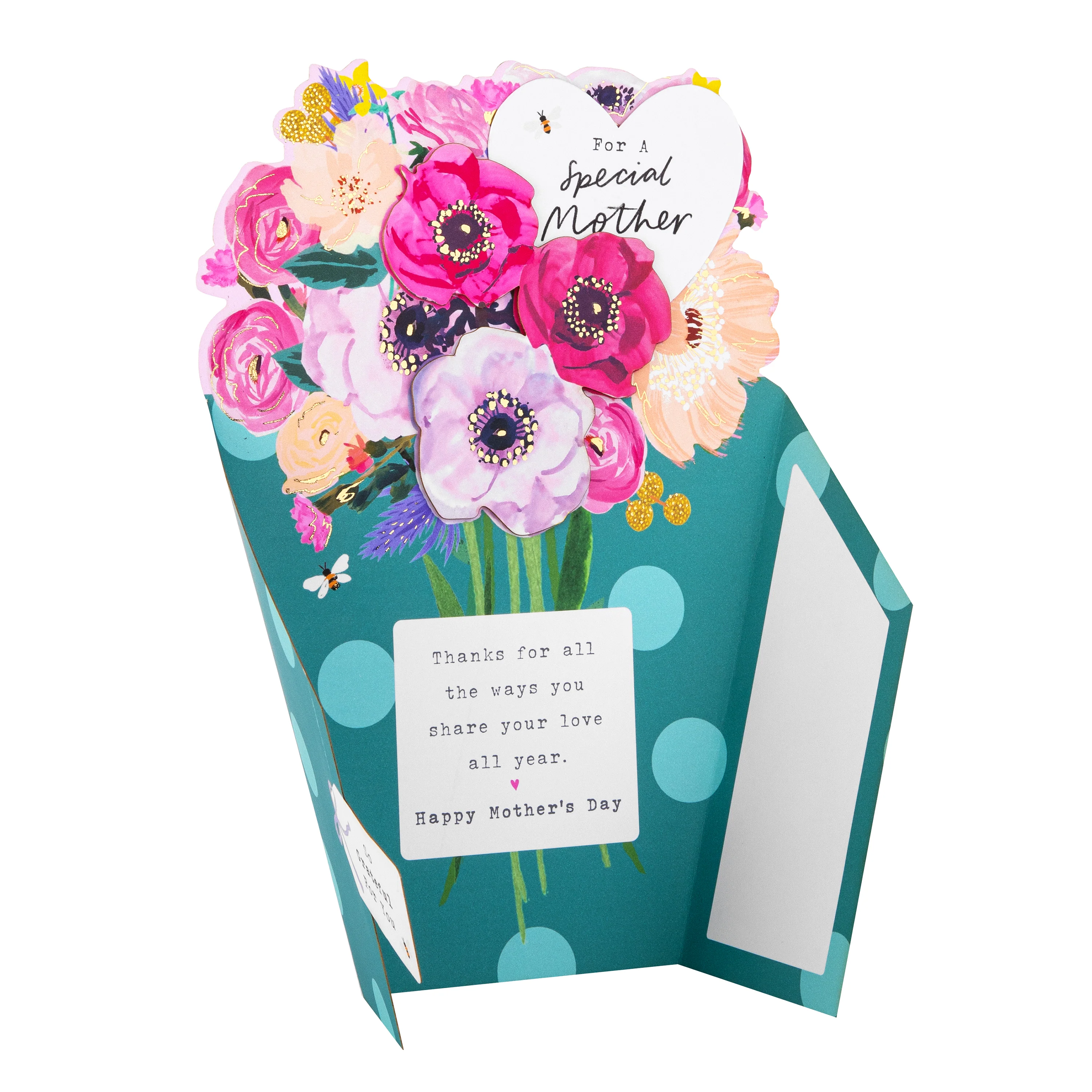 Mother's Day Card for Mother - Bouquet of Flowers - Image 2